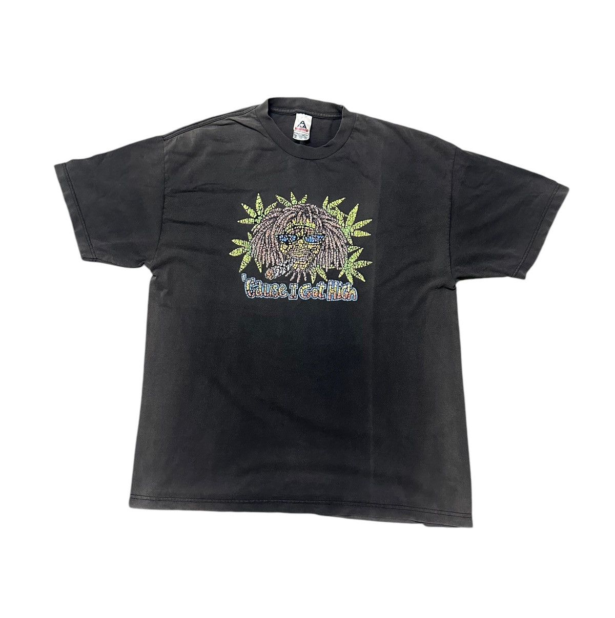 Vintage Vintage Raggae canabies black tee Size US XL / EU 56 / 4 - 1 Thumbnail