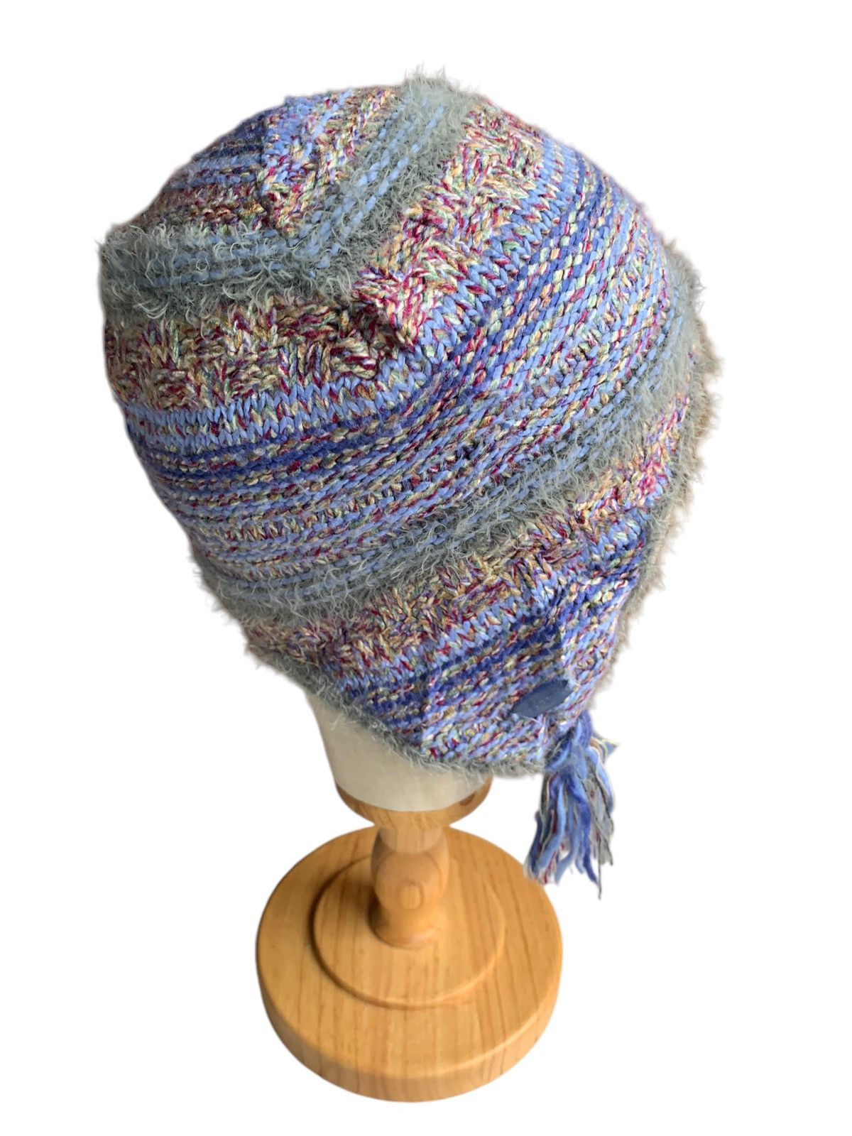 Japanese Brand × Kapital × Vintage Knitted Crochet Columbia Winter Sessions Earflap Rare Hats Size ONE SIZE - 9 Thumbnail