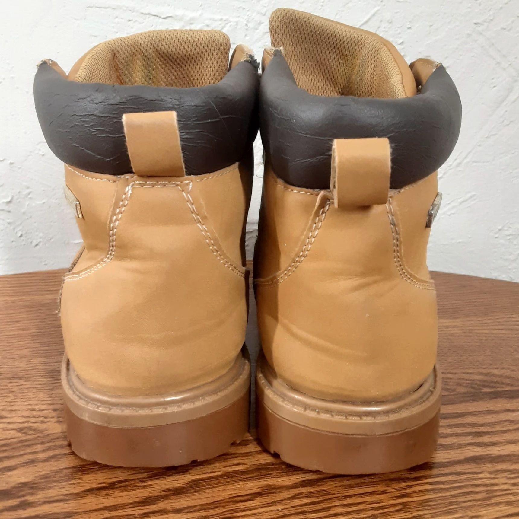 Vintage Craftsman Boots Mens Womens Wheat Nubuck Leather Waterproof Work Boot Size US 6 / IT 36 - 3 Thumbnail