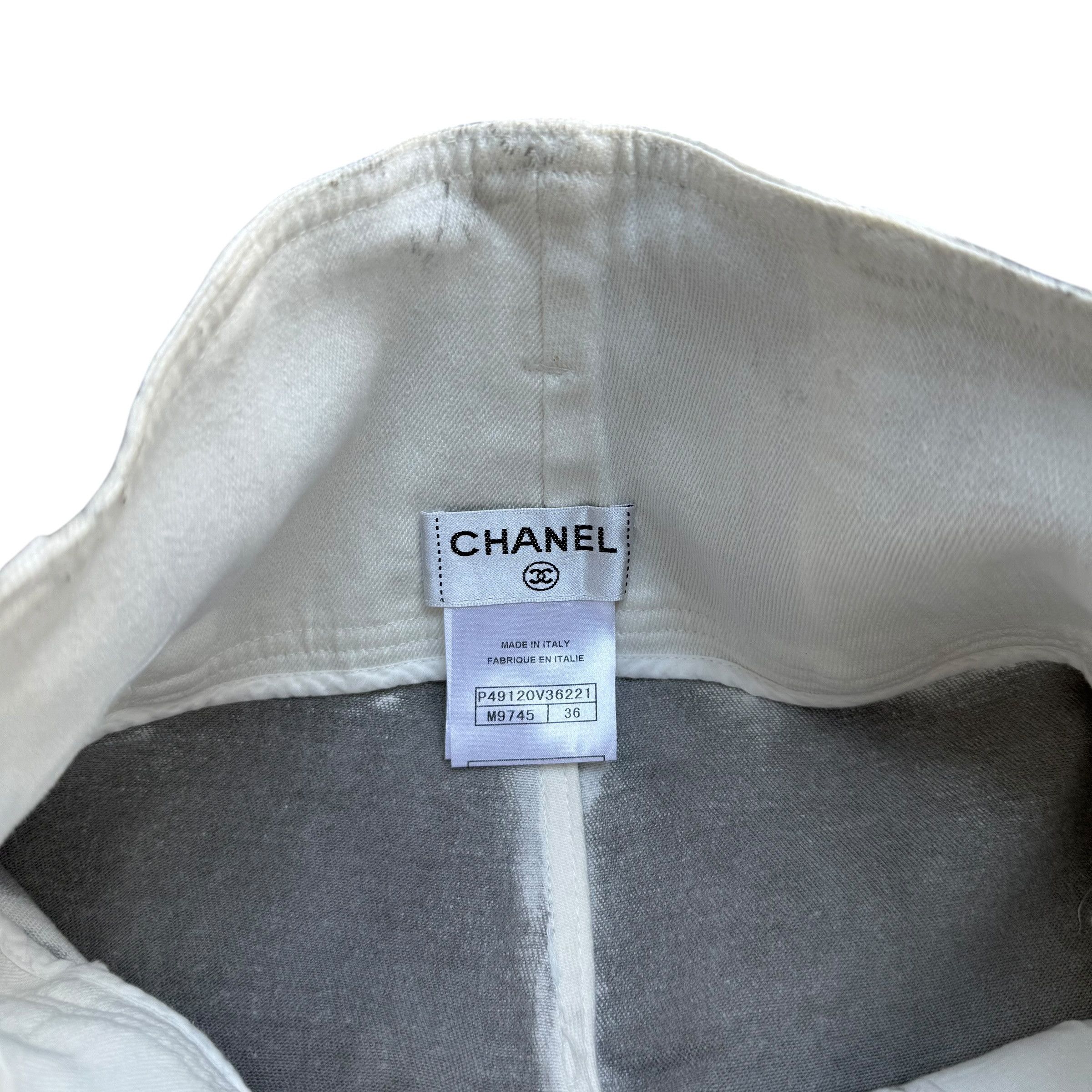 Chanel Chanel Grey Washed Out Denim Jeans Pants with Zip Size 28" / US 6 / IT 42 - 10 Thumbnail