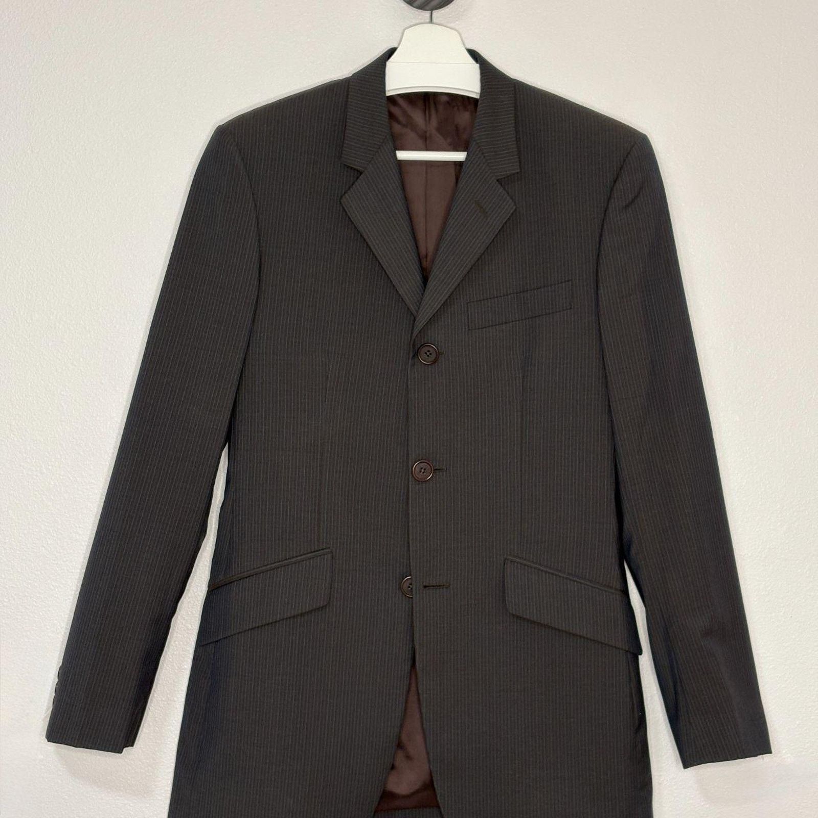 Paul Smith Slim Fit Pinstripe Suit R36/W 28 Size 36R - 1 Thumbnail