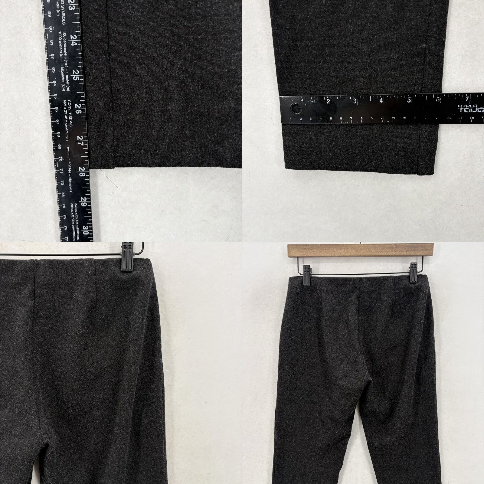 Eileen Fisher Eileen Fisher Dress Pants Womens XS Gray Ponte Skinny Pull On Viscose Nylon Polyester Spandex Size 26" / US 2 / IT 38 - 8 Thumbnail