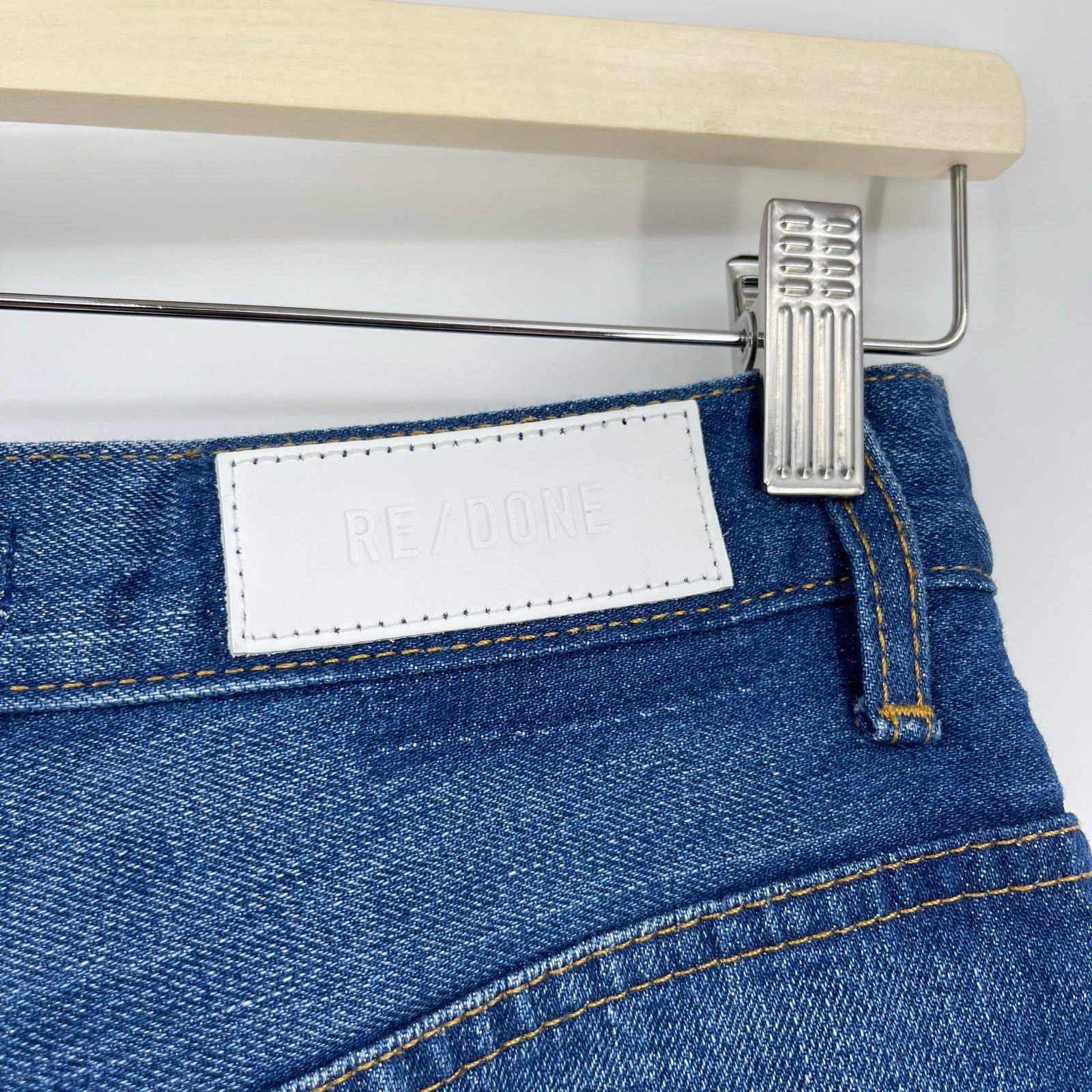 RE/DONE RE/DONE | The Marielou in Viper Blue Wide Leg Jeans 25 Size 25" / US 0 / IT 36 - 10 Thumbnail