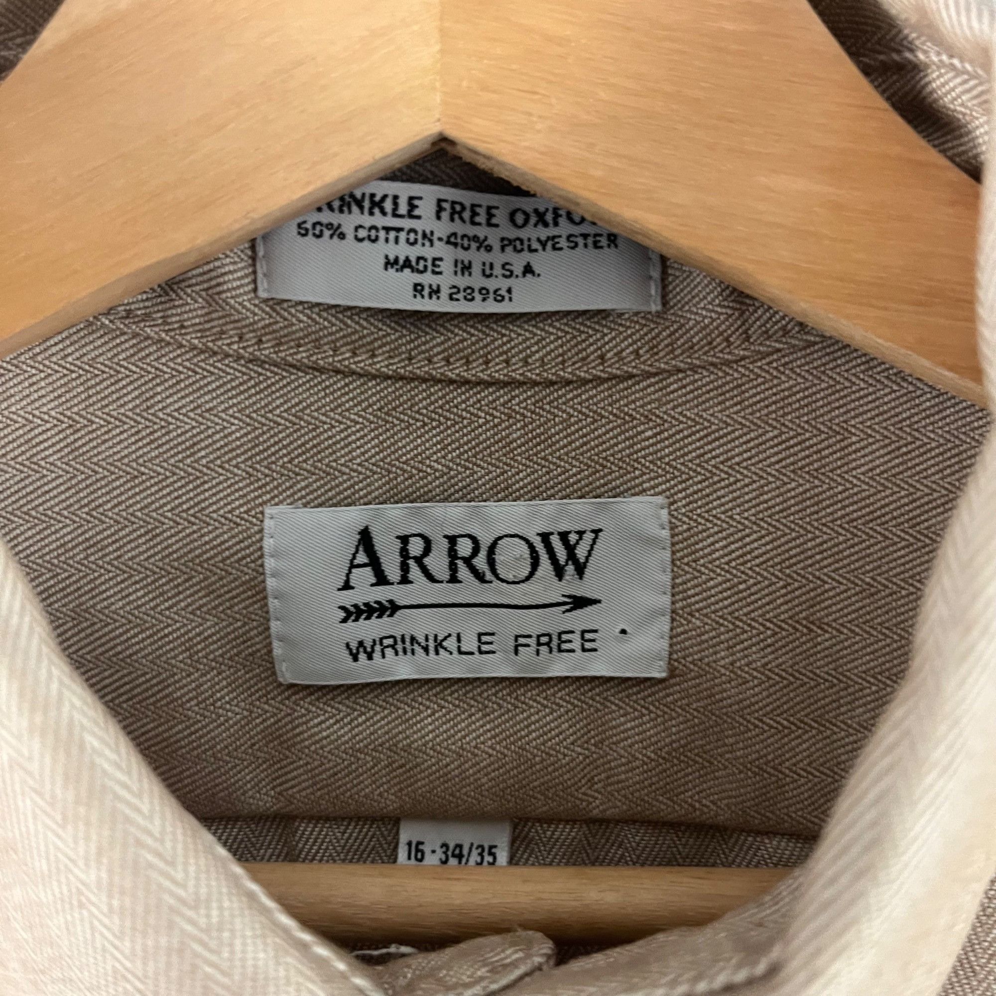 Arrow × Vintage Vintage 90’s Arrow button shirt Size US L / EU 52-54 / 3 - 3 Thumbnail