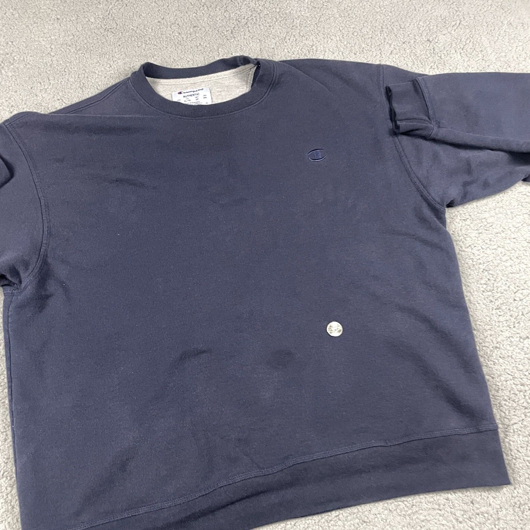 Champion VINTAGE Champion Sweatshirt Mens XL Blue Crewneck Pullover Knit Logo All Seasons Gym & Training Size US XL / EU 56 / 4 - 6 Thumbnail