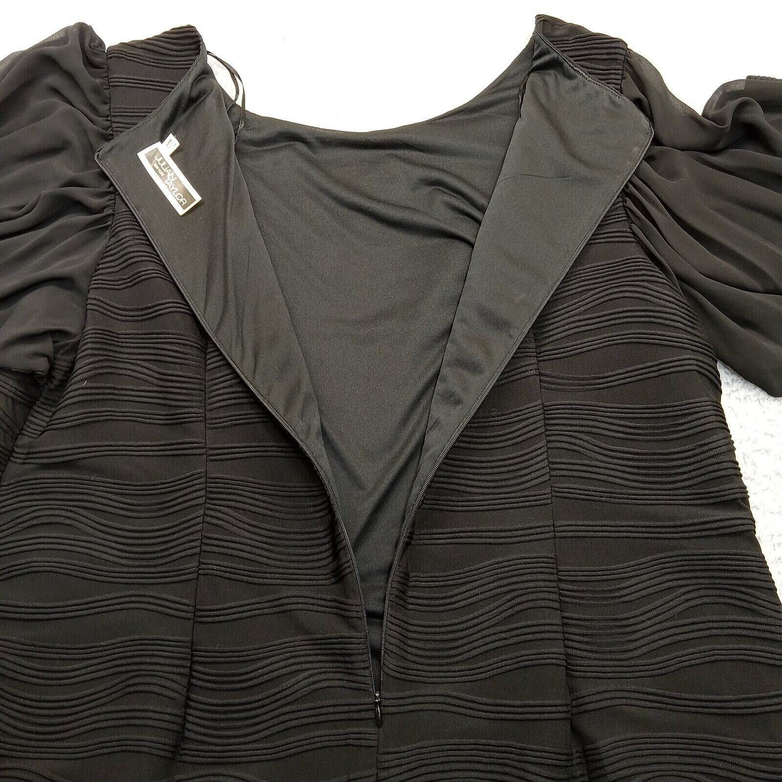 & Other Stories Julian Taylor Formal Dress Women 22W Pleated Sheer Back Zip Size 3XL / US 20-22 - 4 Thumbnail