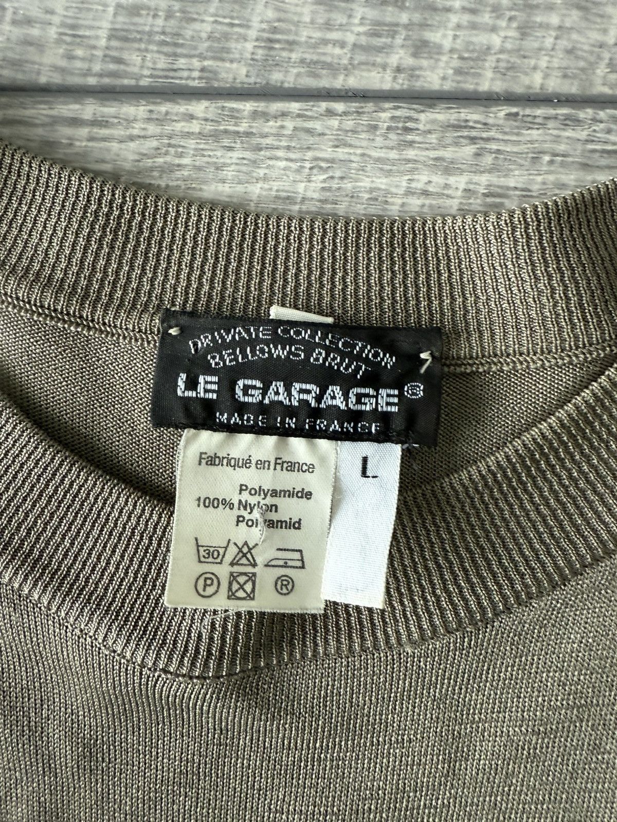 Vintage Le Garage Bellows Brut T Shirt Size US L / EU 52-54 / 3 - 3 Thumbnail