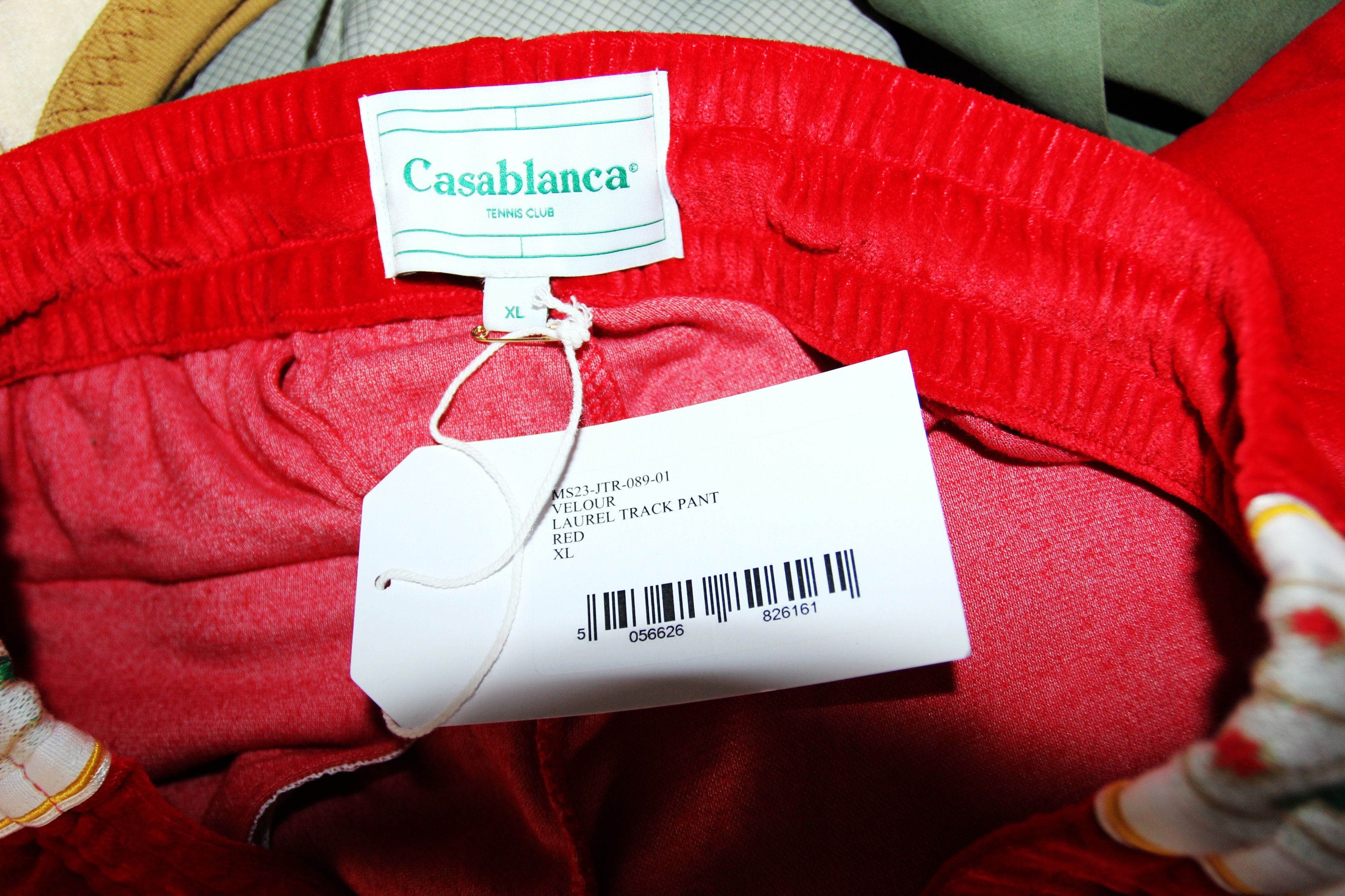 Casablanca BNWT SS23 CASABLANCA VELOUR LAUREL TRACK PANTS XL Size US 36 / EU 52 - 8 Thumbnail
