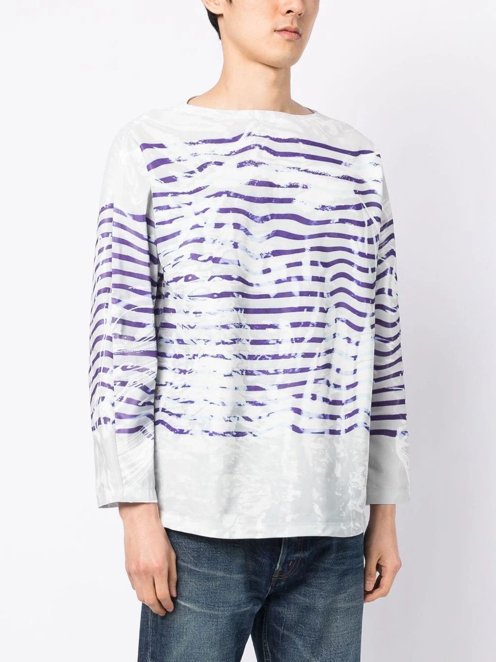 Doublet o1mris0824 Basque T-Shirt in White/Blue Size US M / EU 48-50 / 2 - 7 Thumbnail
