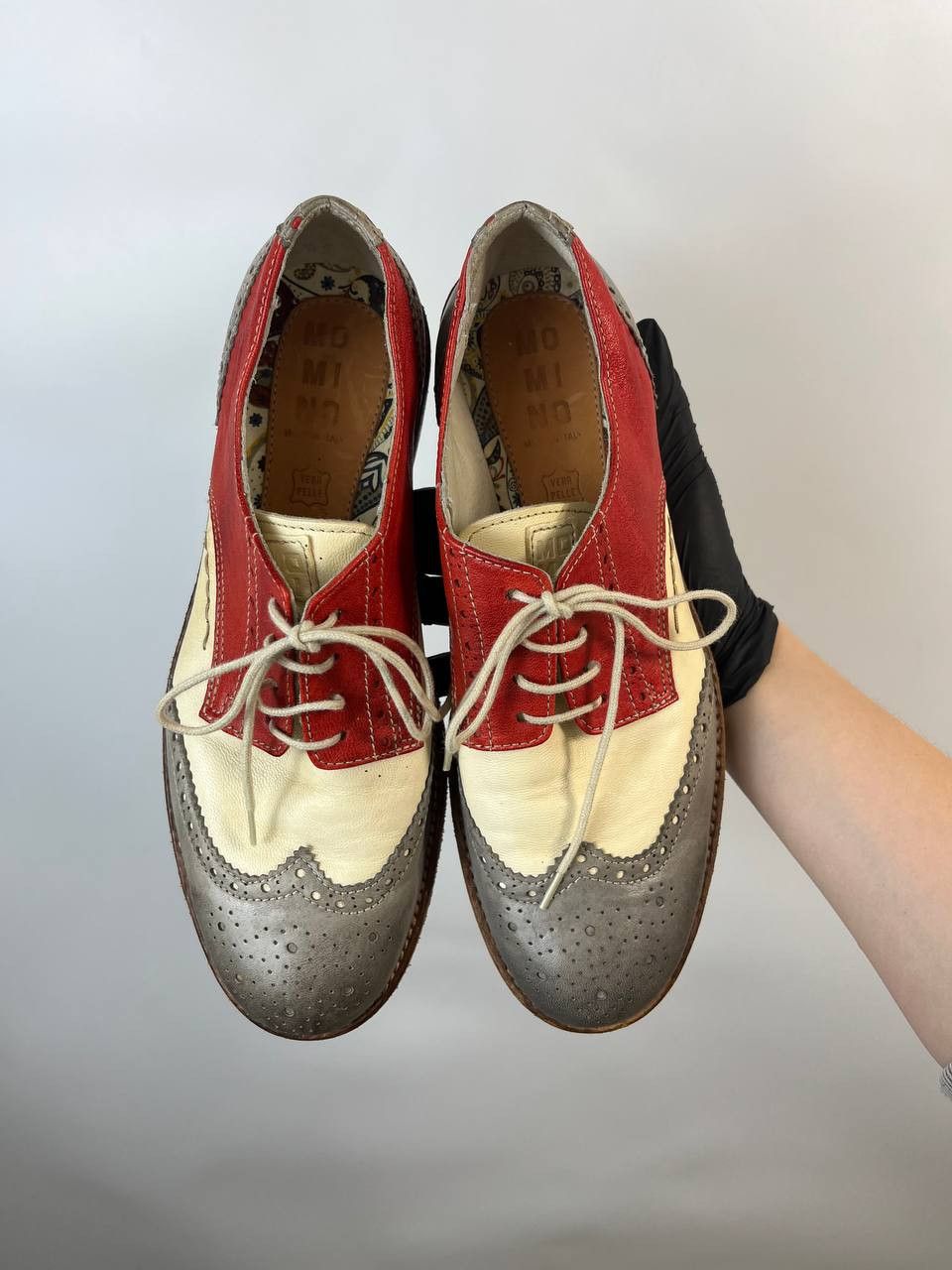 Other MOMINO OXFORD BROGUE SHOES LEATHER WINGTIP SIZE EU 38 US 6 Size US 6 / EU 39 - 1 Thumbnail