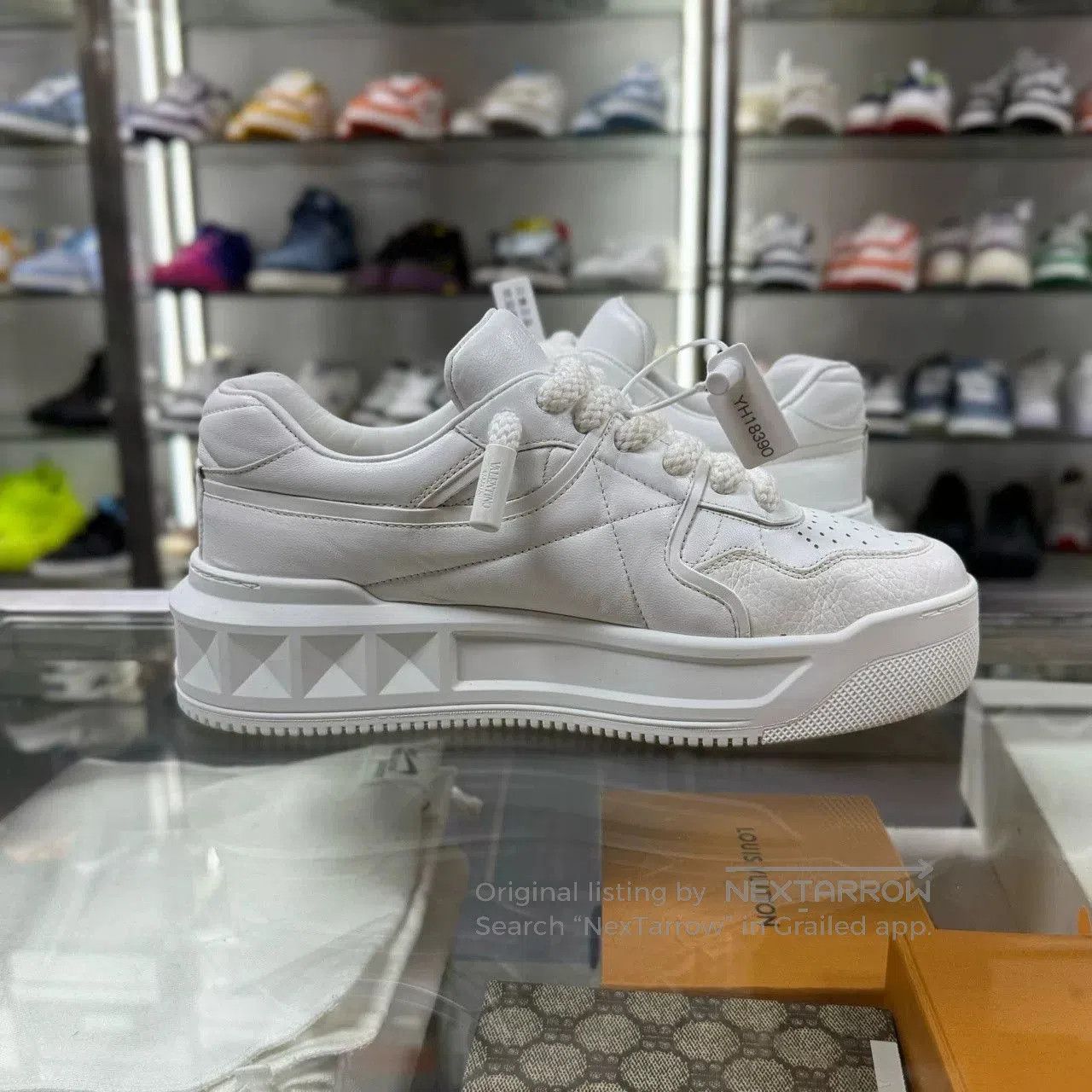 Valentino Valentino Platform White Sneakers. Size US 7 / EU 40 - 4 Thumbnail
