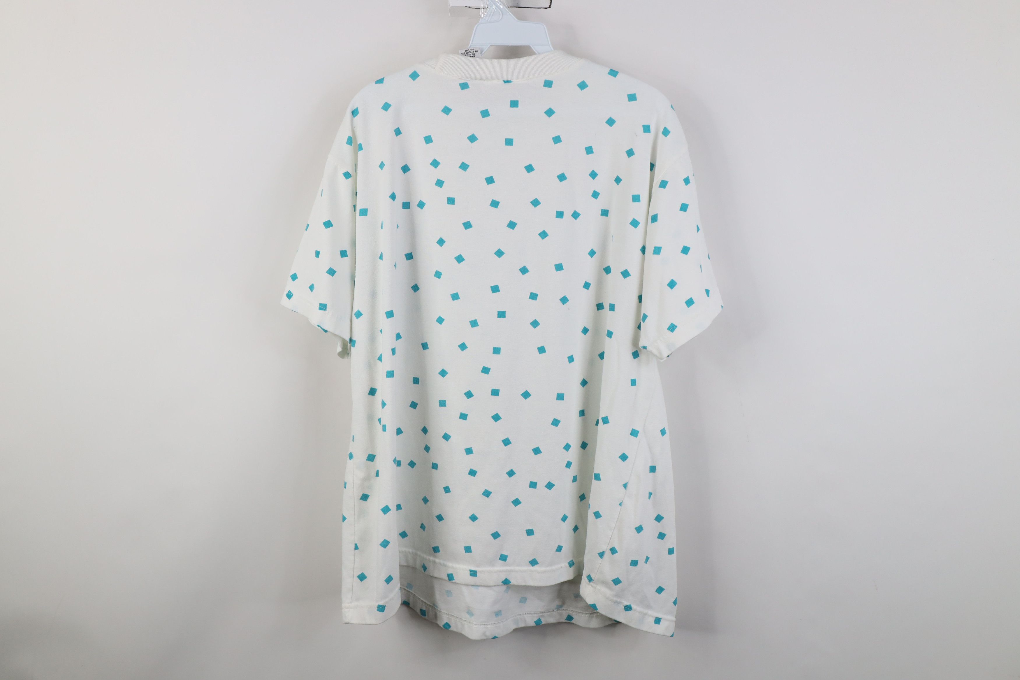 Vintage Vintage 90s Streetwear Box All Over Print T-Shirt White Size M / US 6-8 / IT 42-44 - 10 Thumbnail