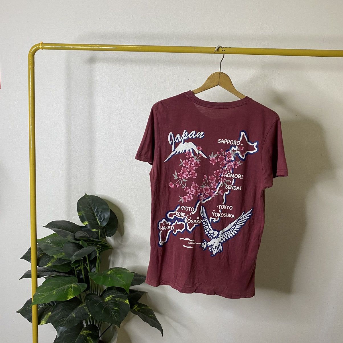 Japanese Brand Sukajan Japan Map Karakuri Tamashii Style T Shirt Size US M / EU 48-50 / 2 - 1 Thumbnail