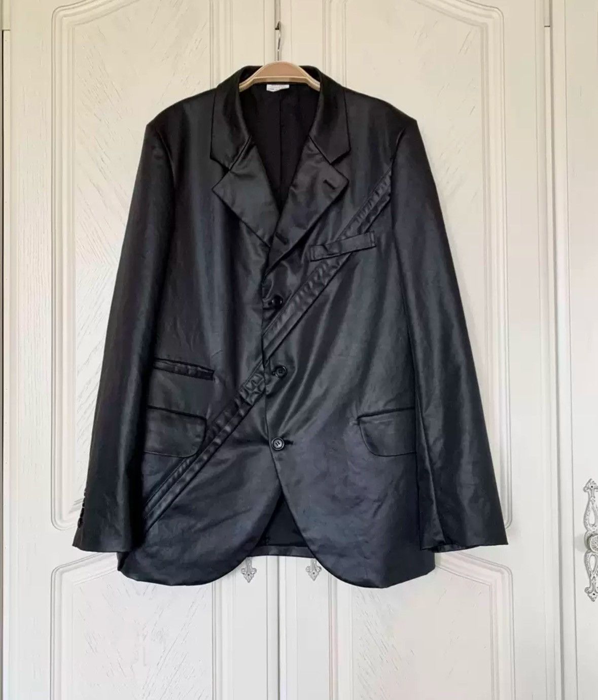 Comme des Garcons Black diagonal suit 2412-Nextarrow Size US M / EU 48-50 / 2 - 3 Thumbnail
