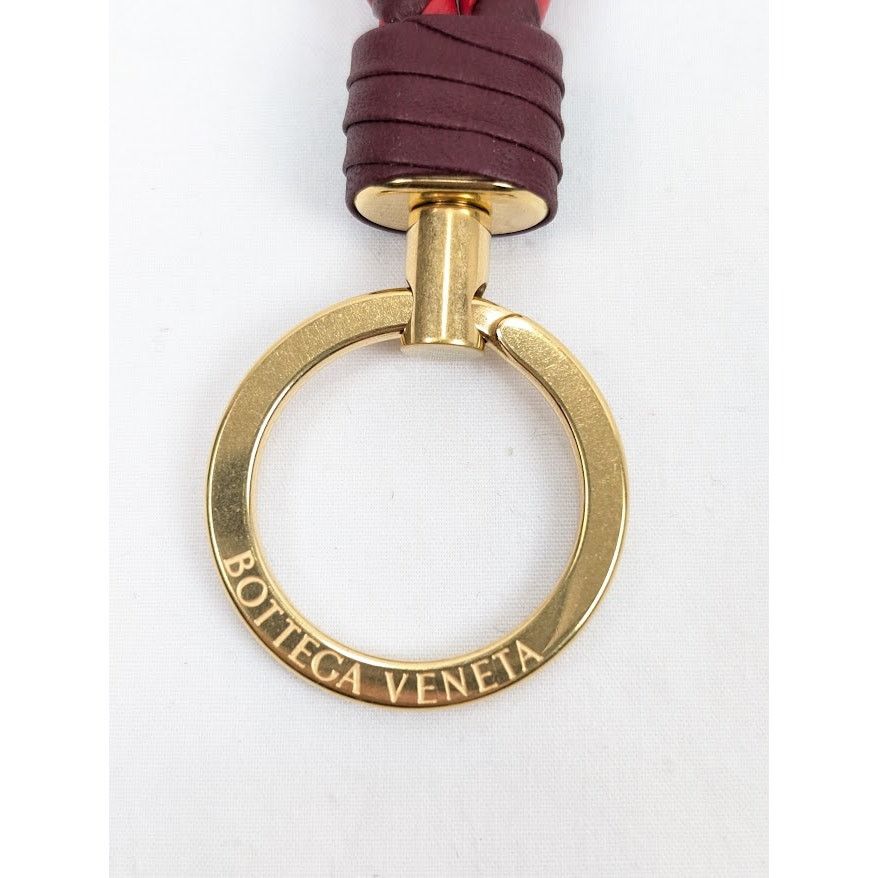 Bottega Veneta o1rshd1 Size: OS / Nappa Intrecciato Keyring in Bordeaux Size ONE SIZE - 4 Thumbnail