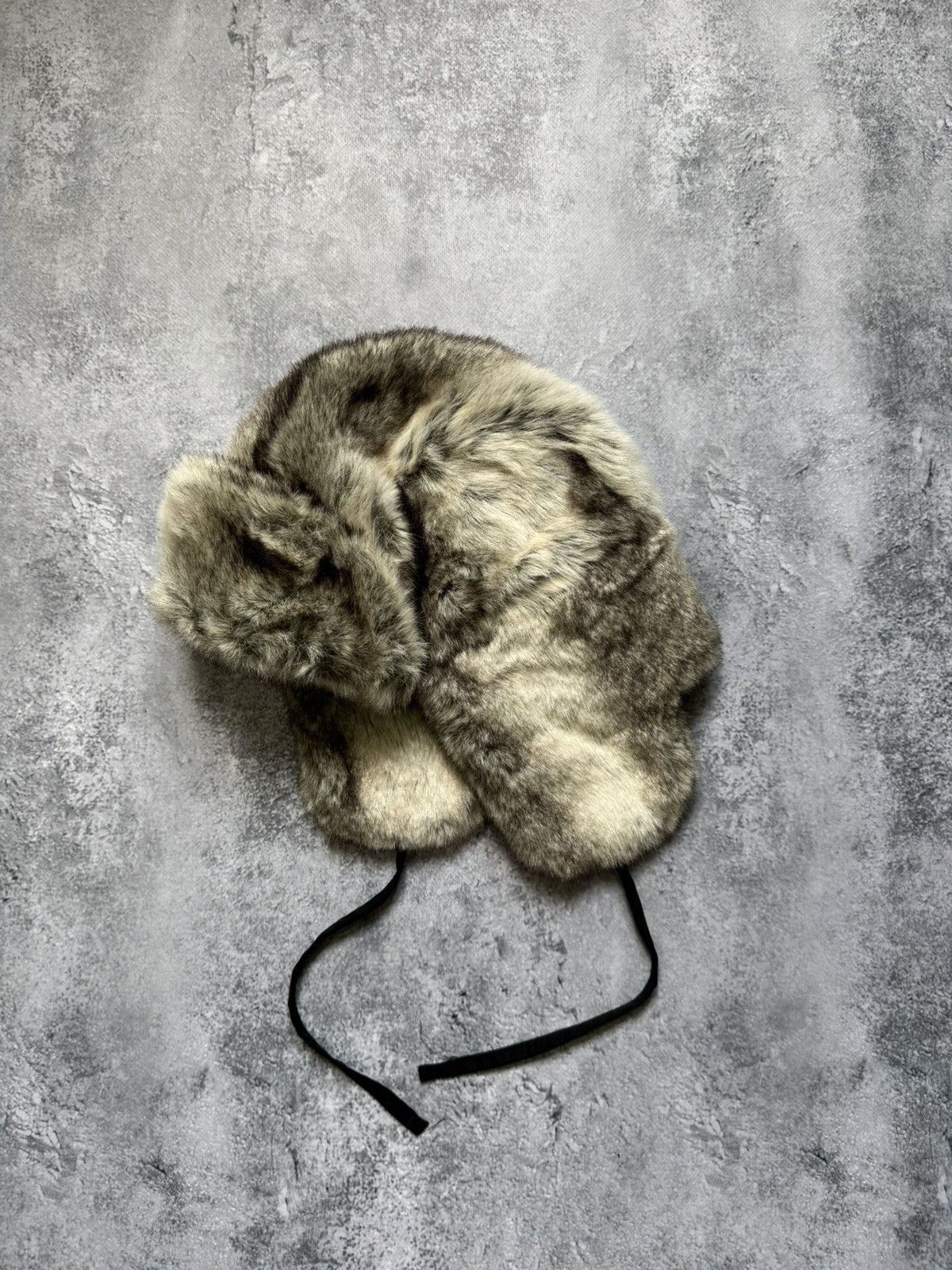 Japanese Brand × Vintage Vintage Alt Fuzzy Mohair Ushanka USSR Hat Balaclava Size ONE SIZE - 1 Thumbnail