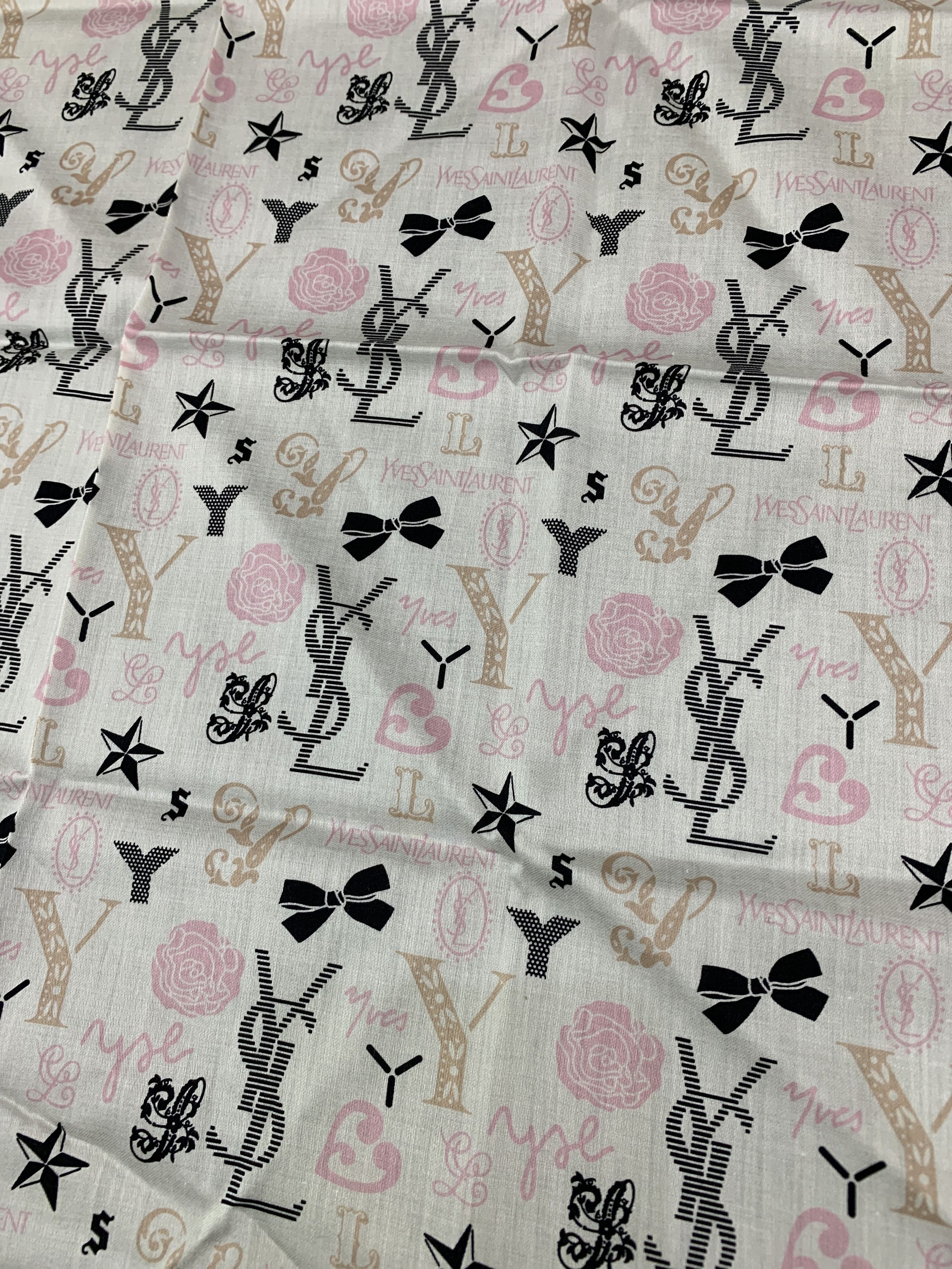 Yves Saint Laurent Yves Saint Laurent Handkerchief / Neckerchief HKA1021 Size ONE SIZE - 2 Thumbnail