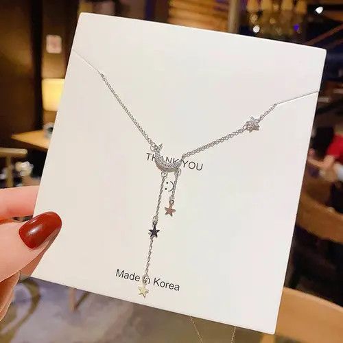 VIBE Moon and Stars Pendant Necklace for Women Size ONE SIZE - 2 Thumbnail
