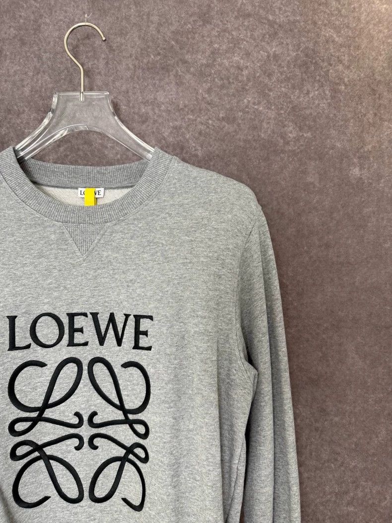 Loewe LOEWE Grey embroidered hoodie Size M / US 6-8 / IT 42-44 - 5 Thumbnail