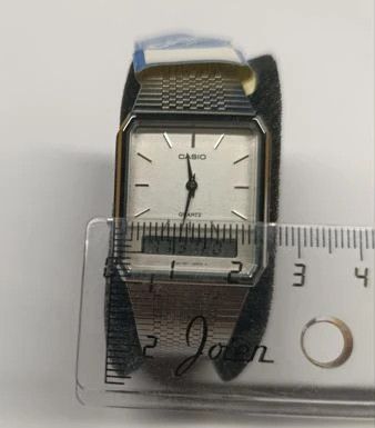 Casio Rare Casio Vintage AQ-707 Ana-Digi Size 28 - 3 Thumbnail