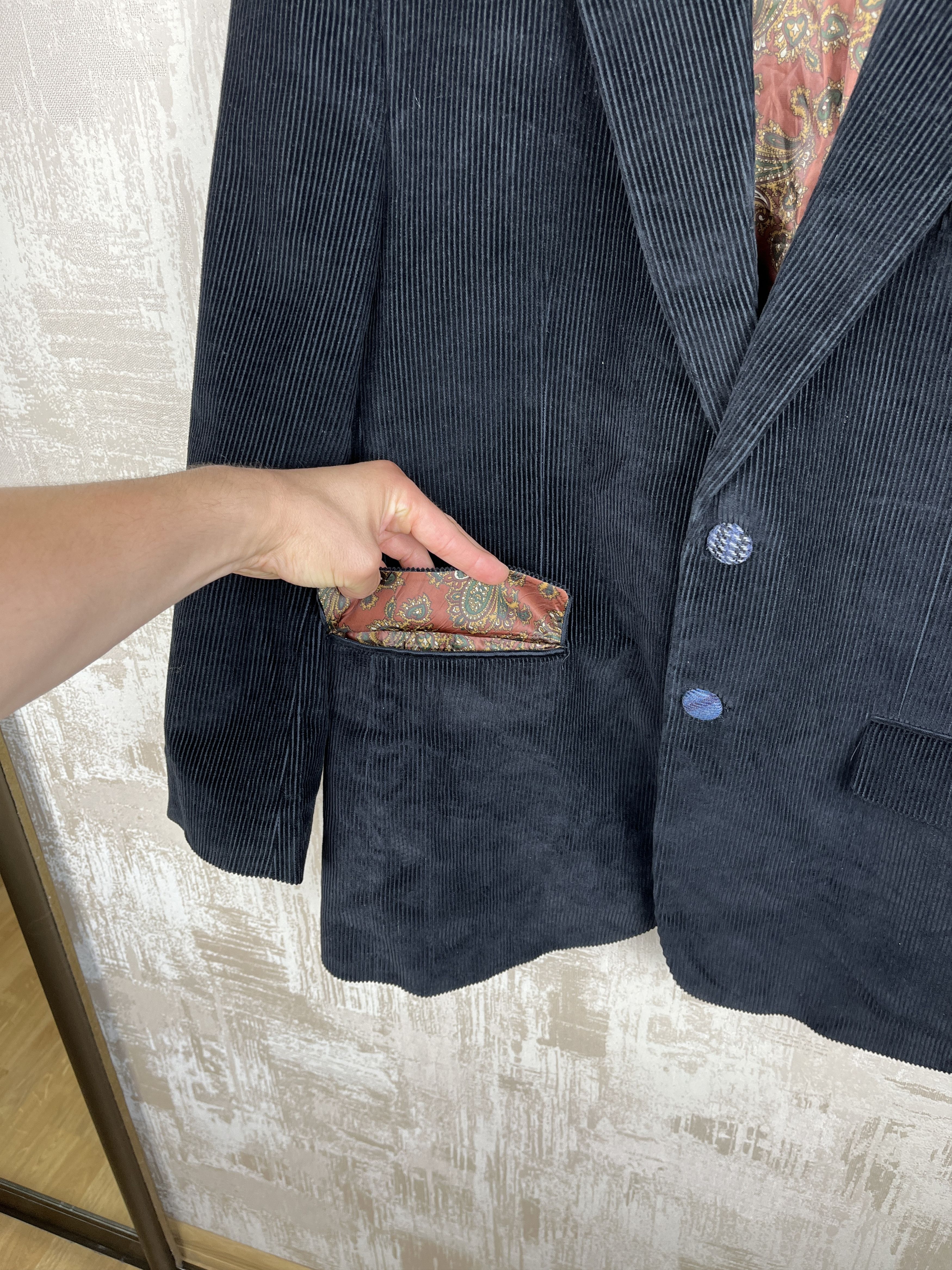 Lauren Ralph Lauren Lauren Ralph Lauren Paisley Lining Corduroy Blazer Coat Size 42R - 8 Thumbnail