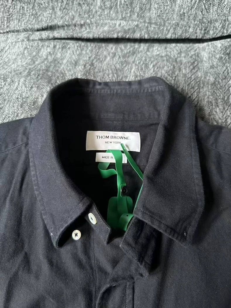 Thom Browne Thom Browne Blue collar shirt Size US XXL / EU 58 / 5 - 3 Thumbnail