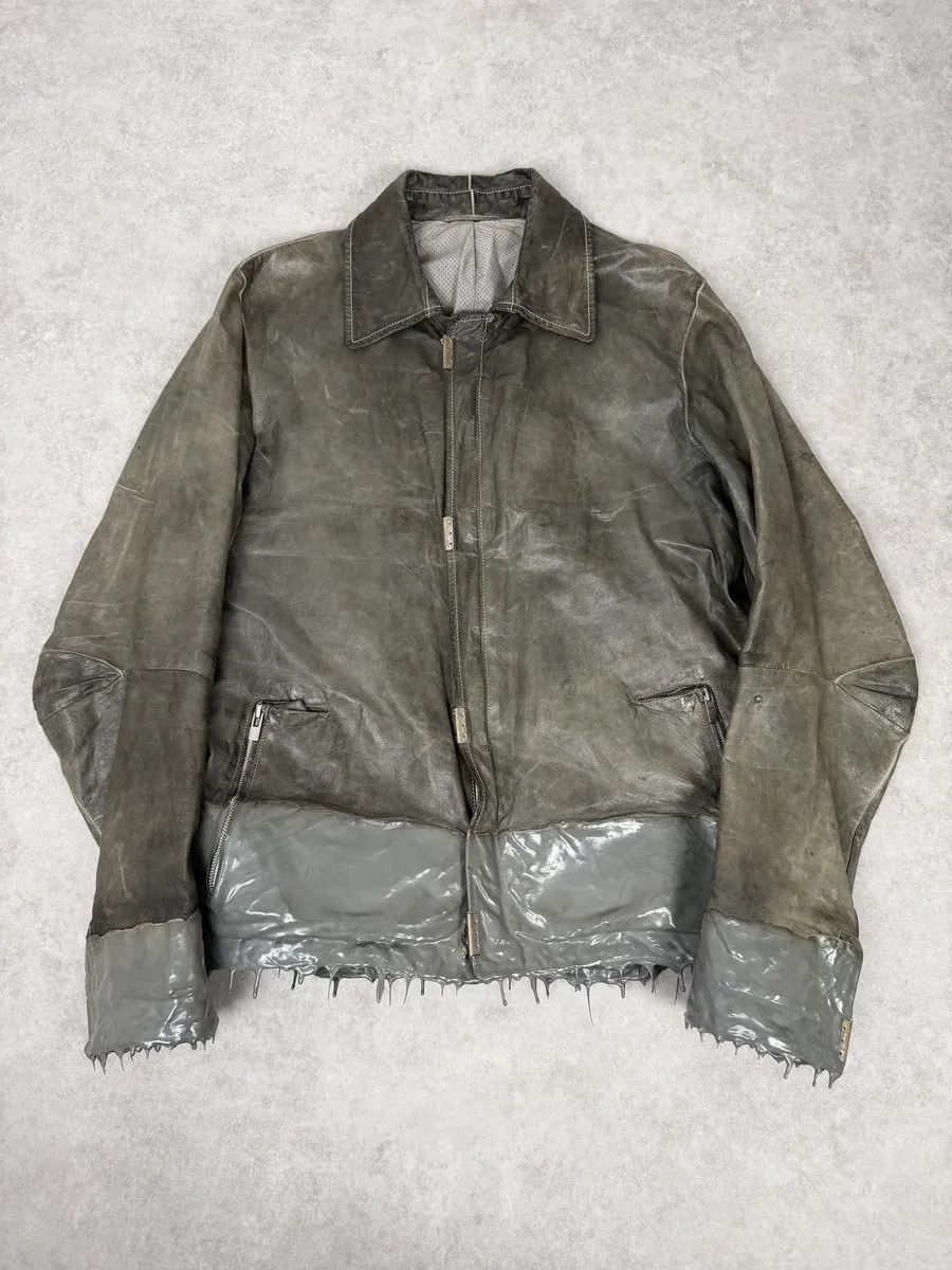 Carol Christian Poell Ccp prosthetic drip scarstitch leather