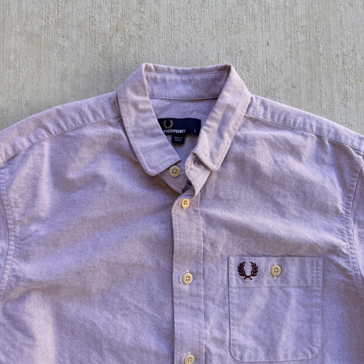 Fred Perry Fred Perry Chambray Shirt Men Size Small Oxford Twill Red Size US S / EU 44-46 / 1 - 2 Thumbnail