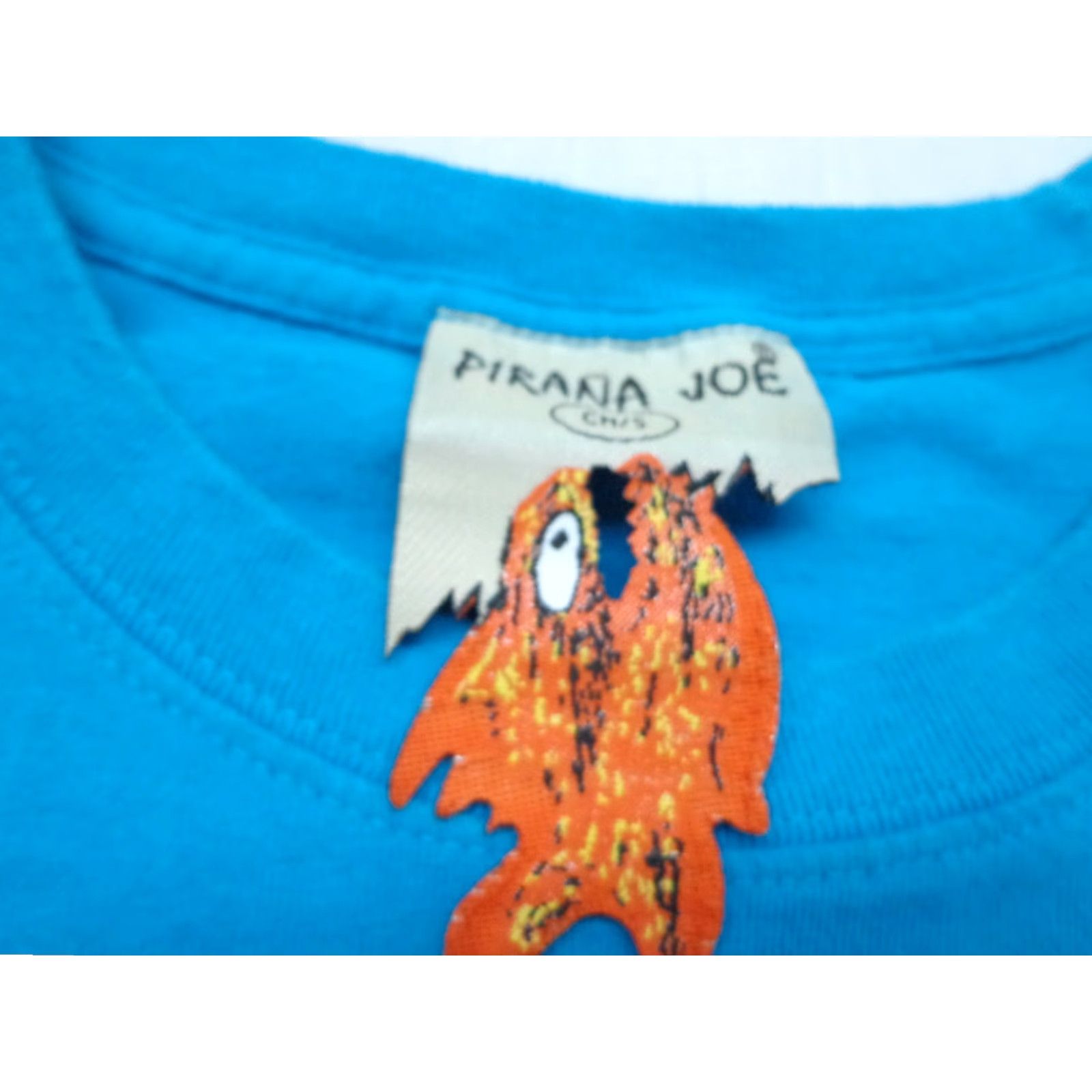 Vintage Pirana Joe Progeso Mexico Tag & Release Blue T Shirt Size Small Shirt Mens 100% Cotton Crew Neck Short Sleeve Blue Size US S / EU 44-46 / 1 - 4 Thumbnail