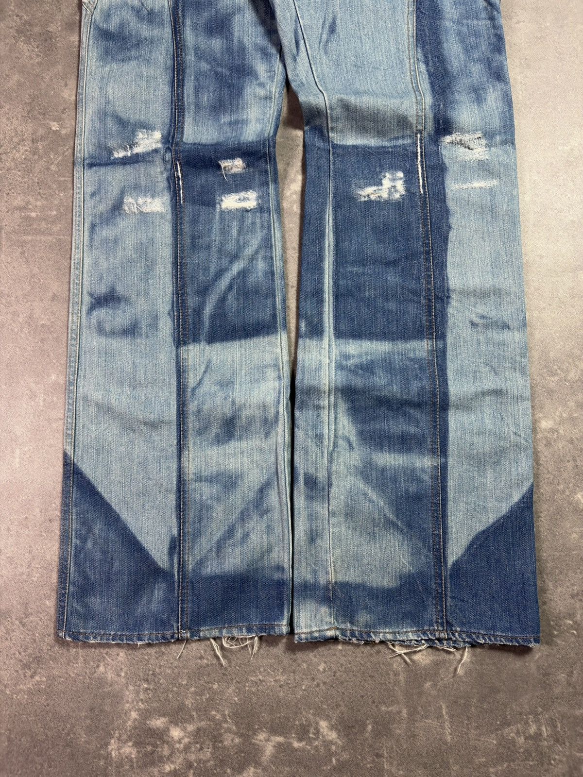 Just Cavalli 00s Just Cavalli Colorblock Dyed Flared Denim Jeans 32 48 Size US 32 / EU 48 - 4 Thumbnail