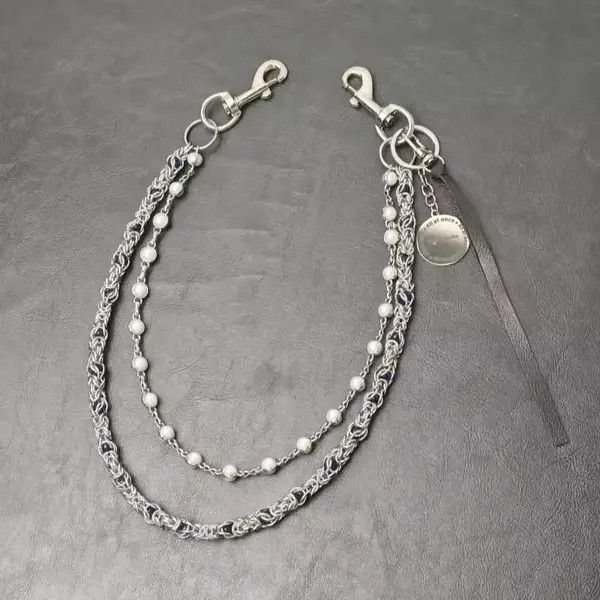 Jewelry 2 Layer Natural Echo Pearled Wallet Chain Size ONE SIZE - 7 Thumbnail
