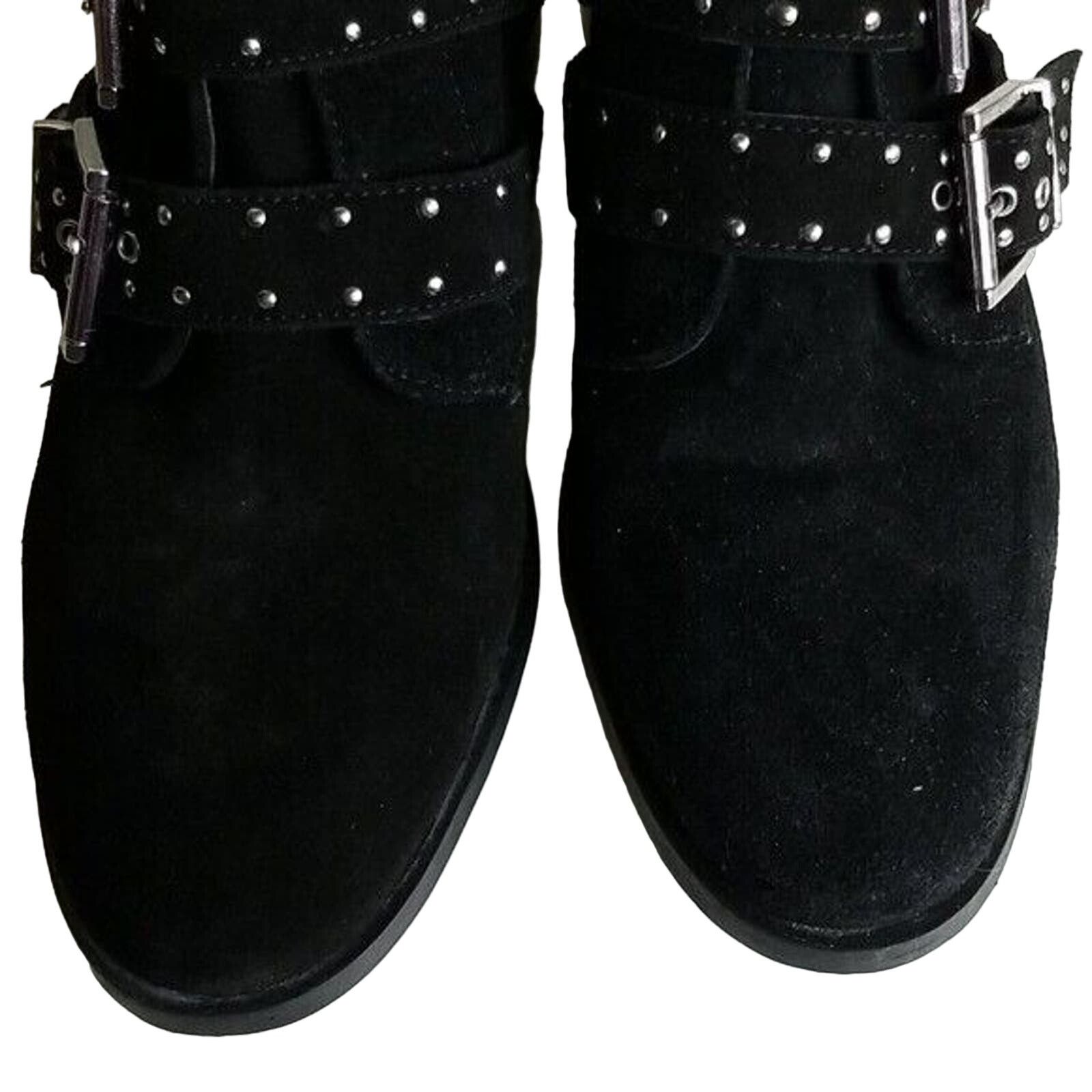 Topshop Topshop Ankle Boots Womens 40 (US 9-9.5) Black Suede Leather Size US 9 / EU 42 - 3 Thumbnail