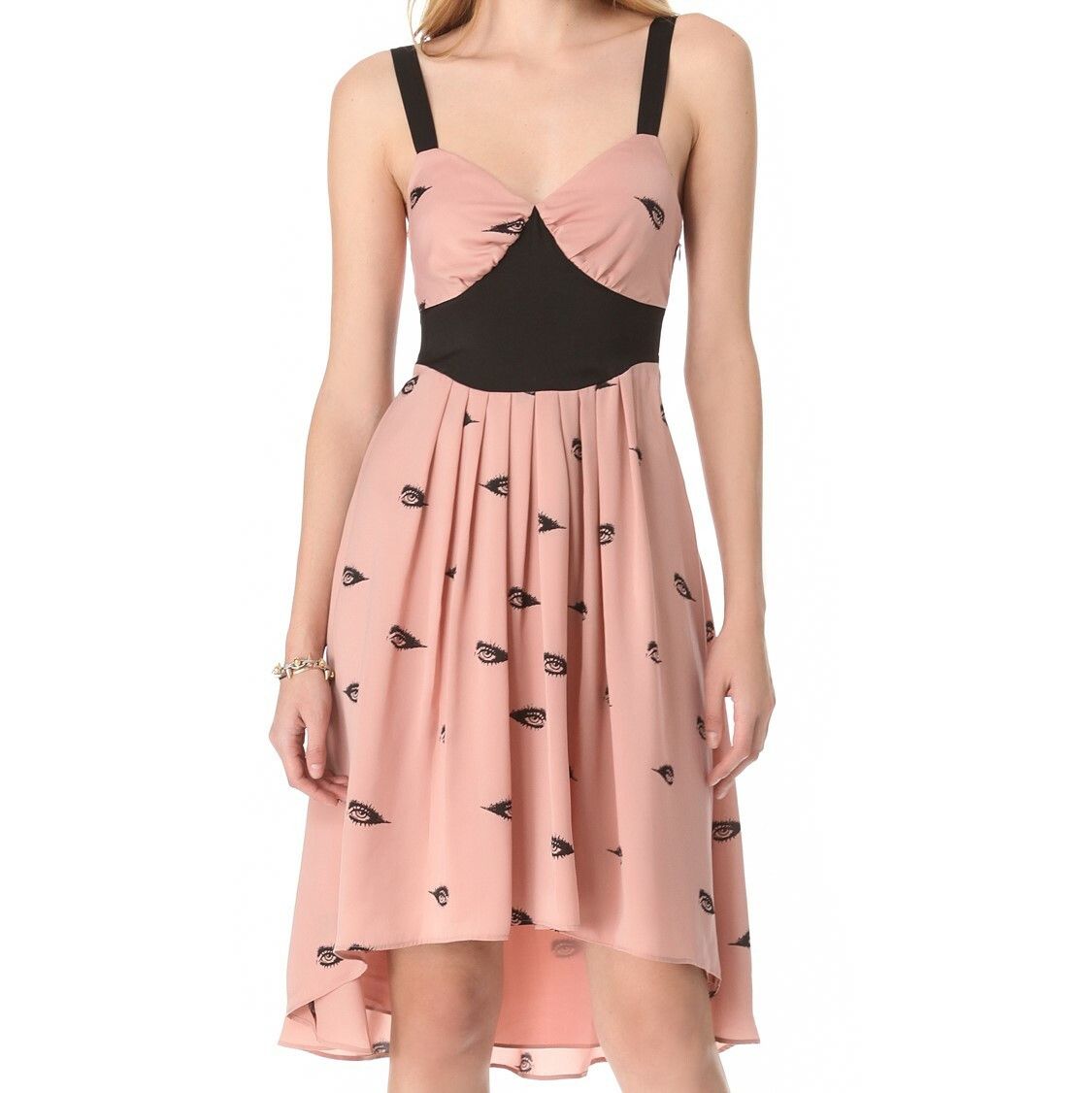 Other Viva Vena! by Vena Cava Pleated Eye Print Dress in size US 6 Size M / US 6-8 / IT 42-44 - 1 Thumbnail