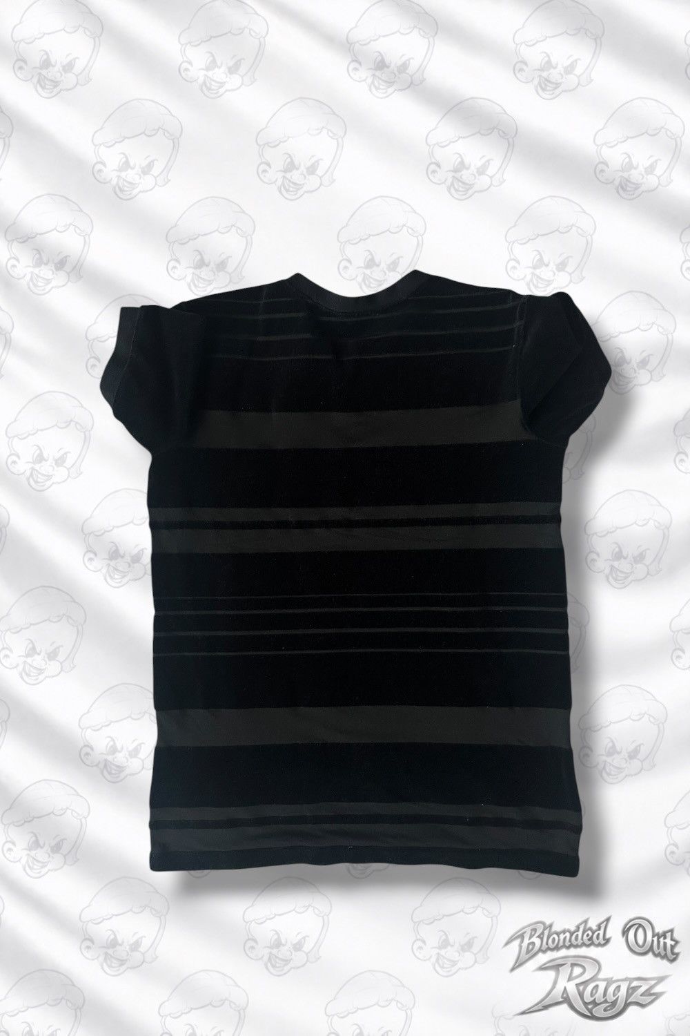 Balmain F/W15 Balmain Velvet Black & Navy T shirt Oliver Rousteing Size US XL / EU 56 / 4 - 2 Thumbnail