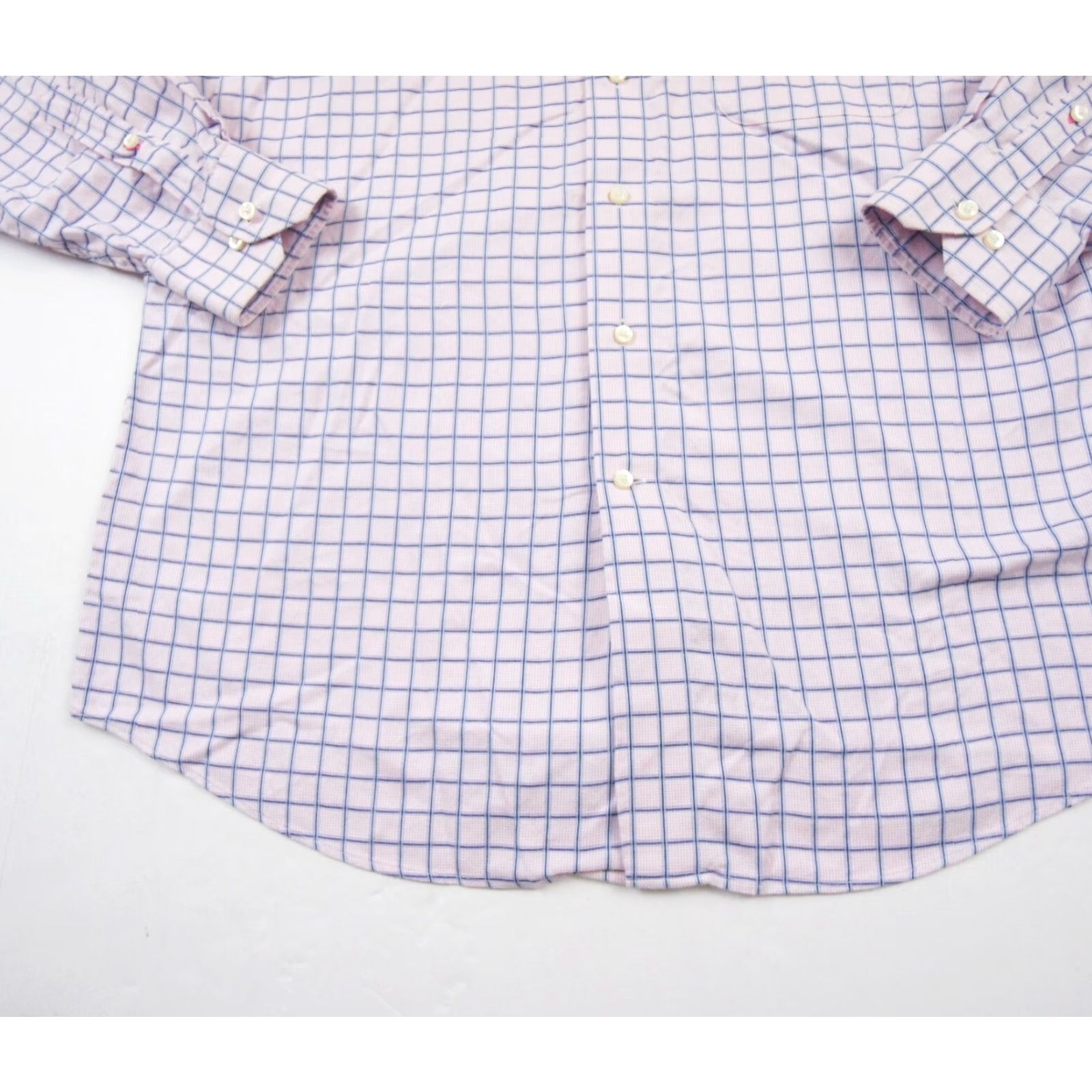 Tommy Bahama Tommy Bahama Men's Long Sleeve Button-Up Shirt 16 34-35 Pink Cotton Dress Casual Business Work Size 42R - 3 Thumbnail