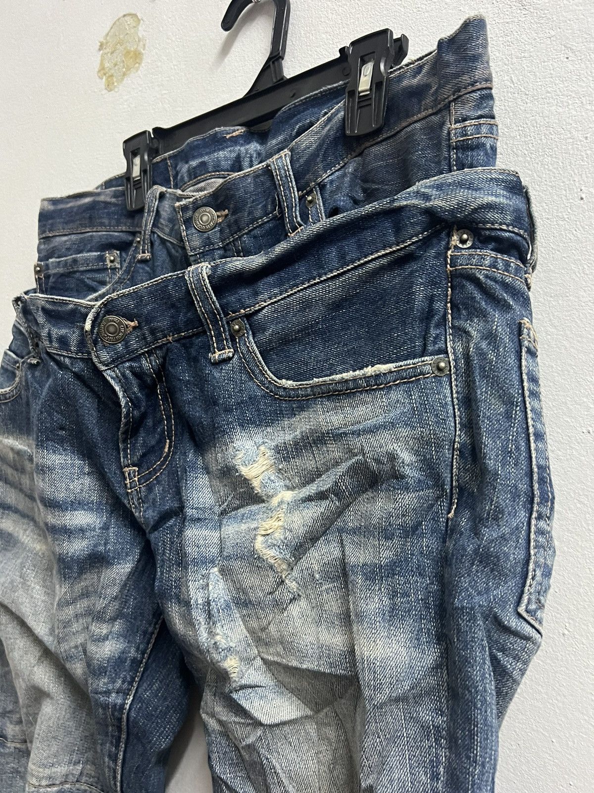 PPFM × Seditionaries PPFM BLUE DENIM JEAN DOUBLE WAIST ZIPPER Size US 34 / EU 50 - 4 Thumbnail