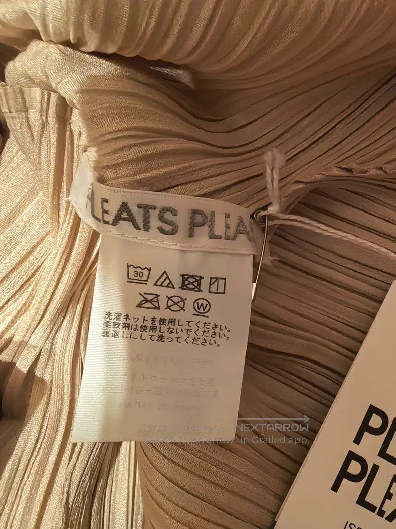 Issey Miyake Issey Miyake Beige Long Top Size L / US 10 / IT 46 - 2 Thumbnail