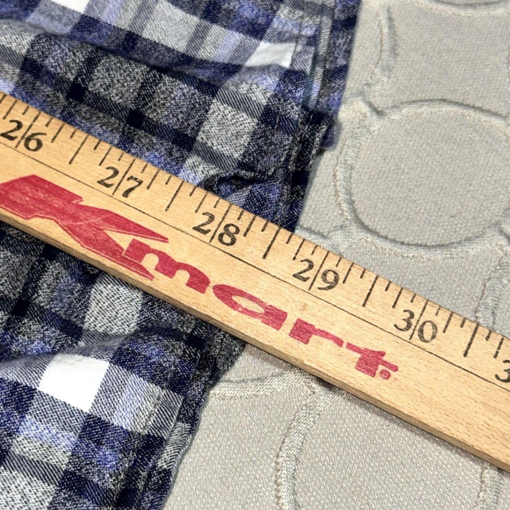 johnnie-O Johnnie-O Shirt Mens Large Blue Gray Plaid Button-Down Long Sleeve Shirt Girls? Size US L / EU 52-54 / 3 - 7 Thumbnail
