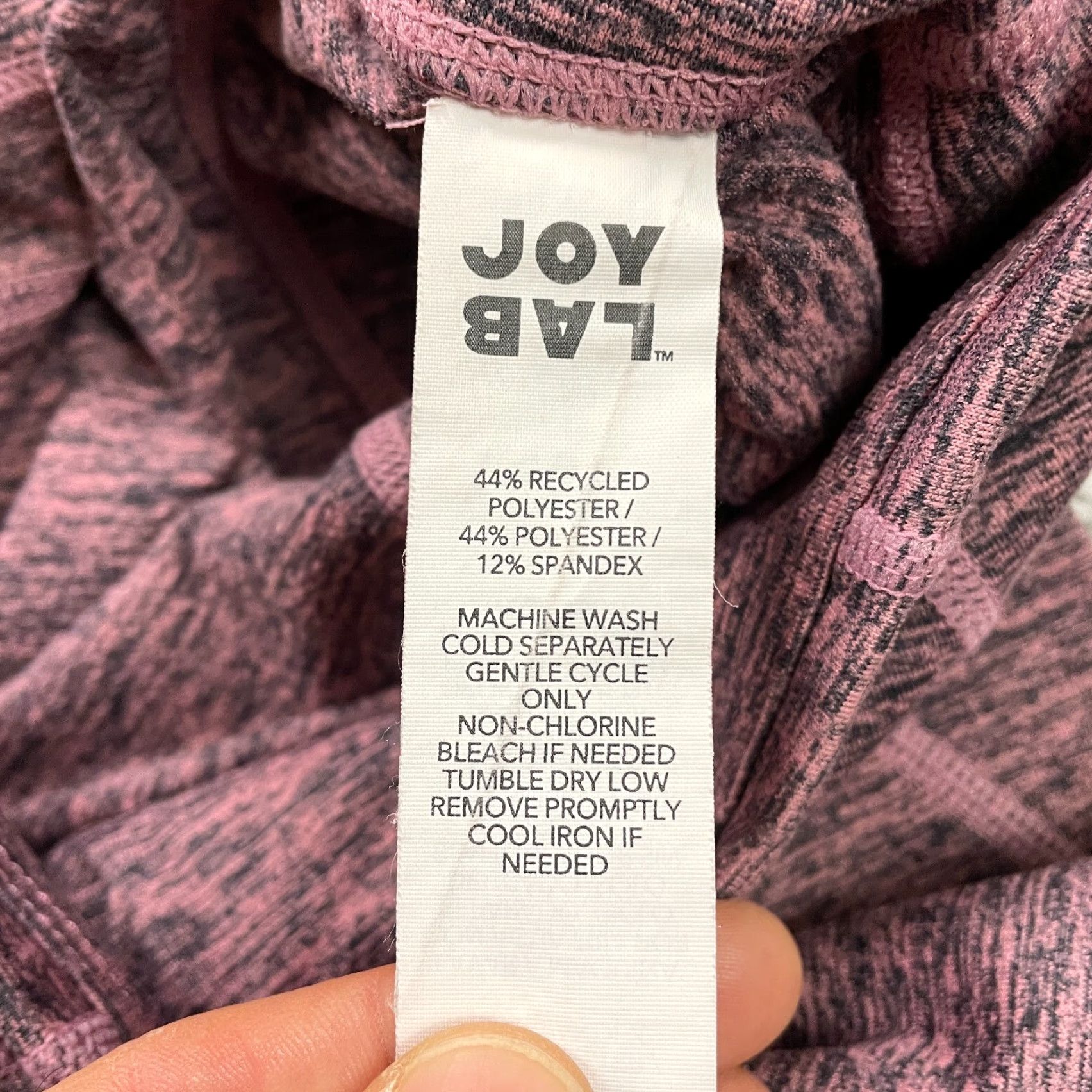 Vintage Joy Lab Active Compression Leggings Womens Small Pink High Rise Yoga Gym 26x23 Size 28" / US 6 / IT 42 - 6 Thumbnail