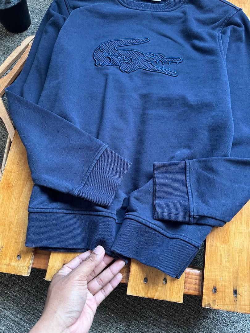 Designer × Lacoste LACOSTE BIG LOGO COLOUR ON COLOUR SWEATSHIRT Size US L / EU 52-54 / 3 - 3 Thumbnail