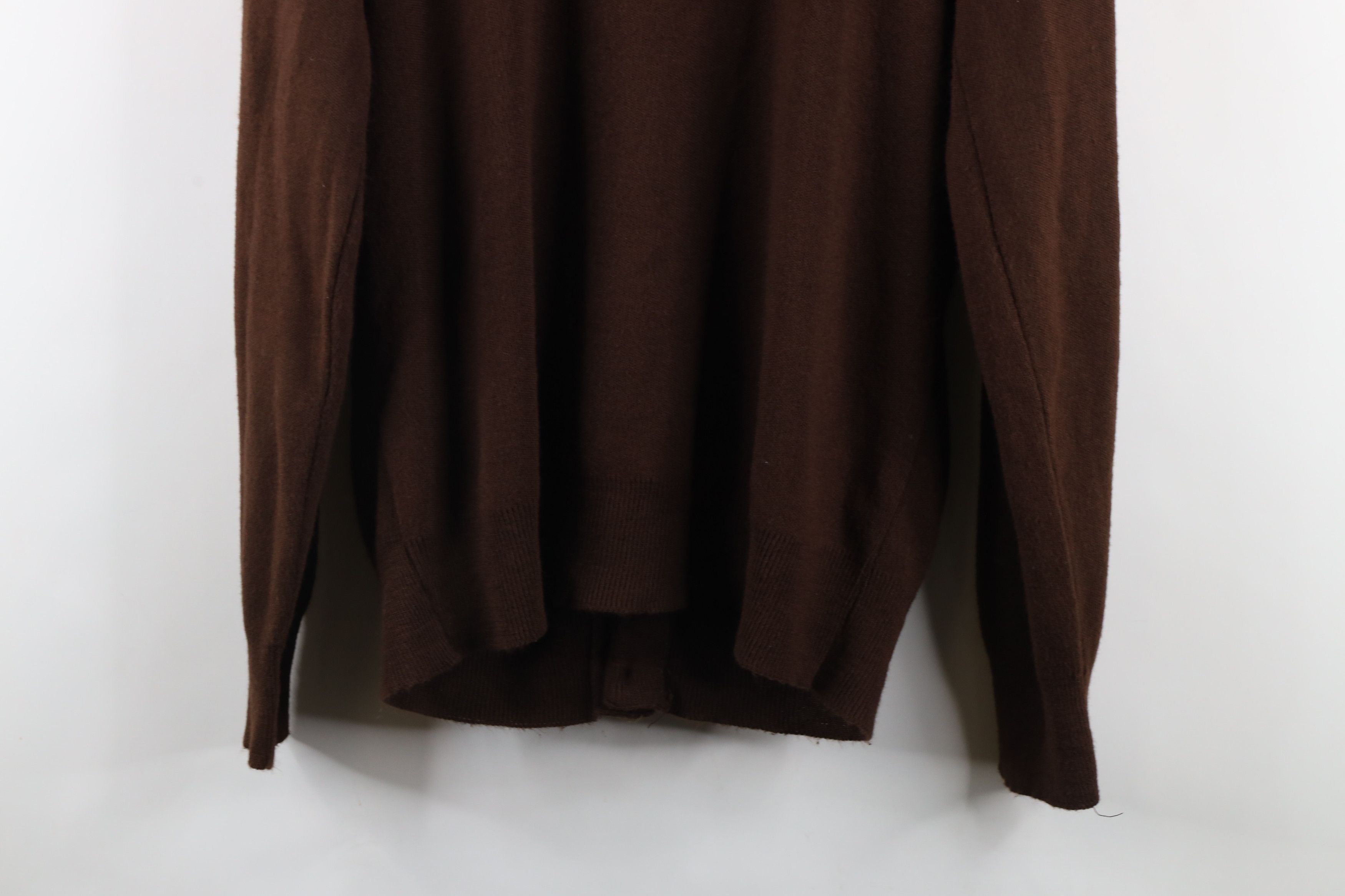 Vintage Vintage 70s Streetwear Knit Cardigan Sweater Brown USA Size US L / EU 52-54 / 3 - 9 Thumbnail
