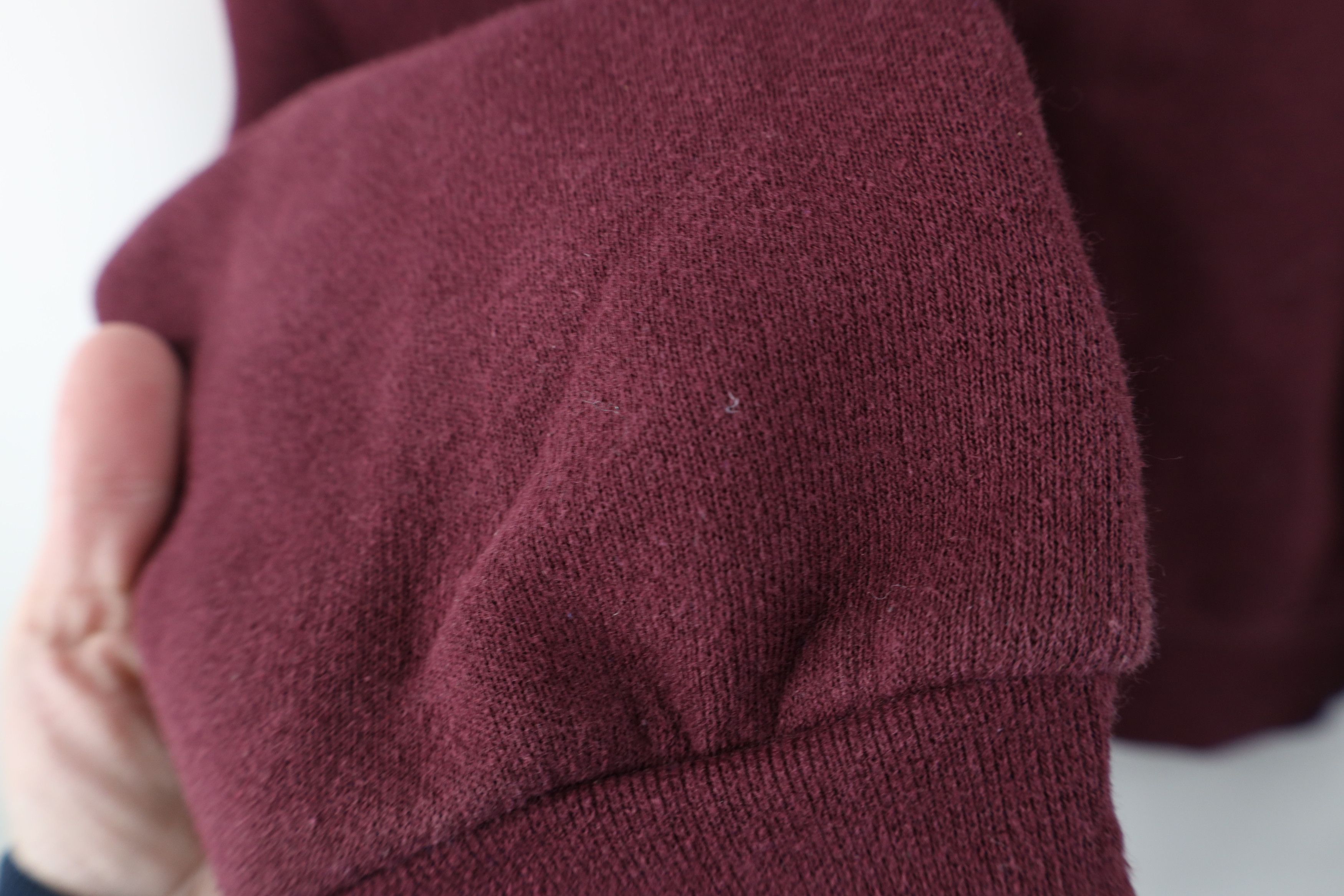 Vintage Vintage 90s Streetwear Blank Crewneck Sweatshirt Burgundy Size US M / EU 48-50 / 2 - 6 Thumbnail