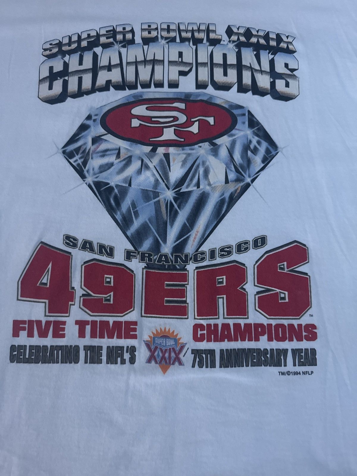 NFL × Starter × Vintage 1994 Super Bowl XXIX San Francisco 49ers T-Shirt Size US XL / EU 56 / 4 - 2 Thumbnail
