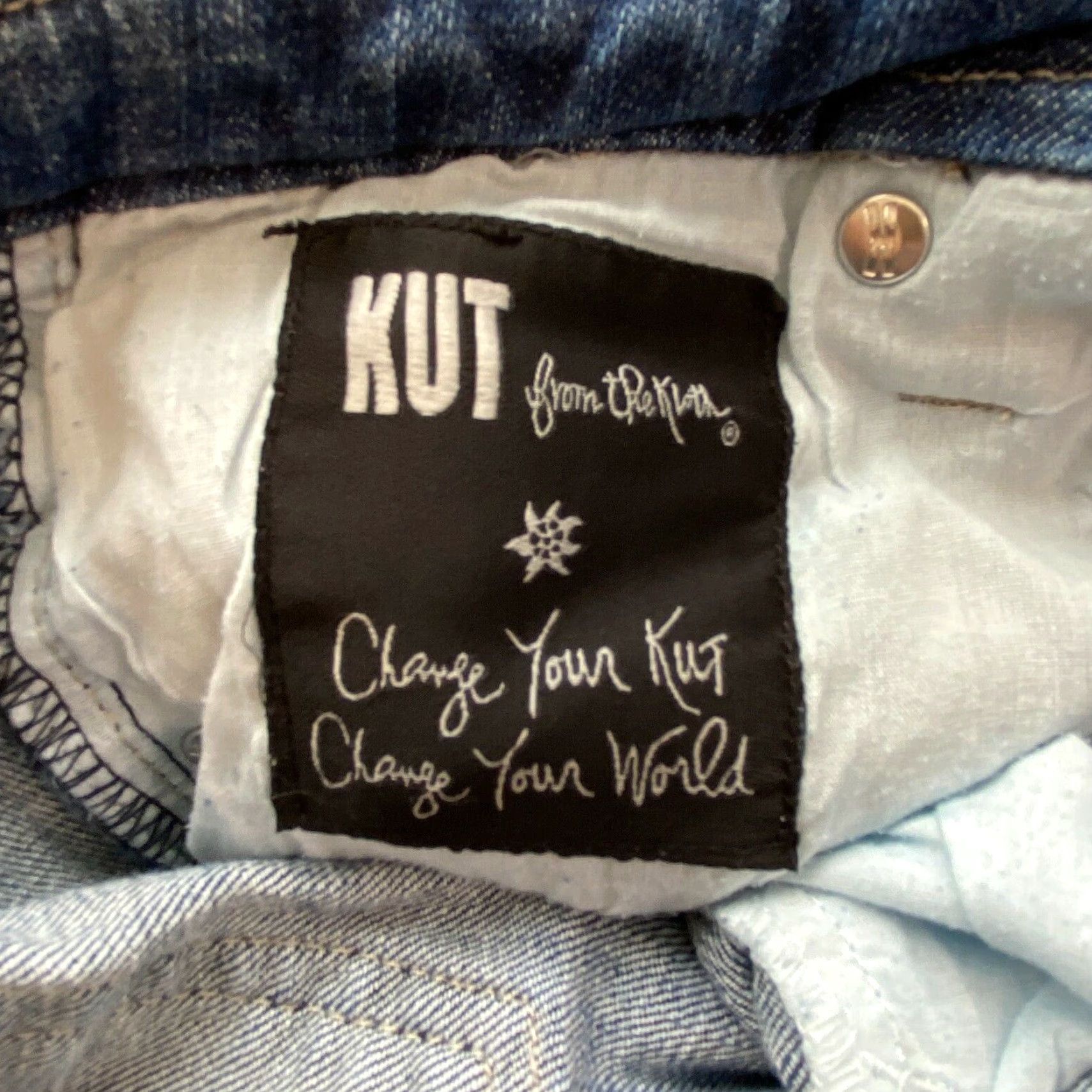 Vintage Kut From The Kloth Womens Distressed Boyfriend Jeans Blue Size 4 Size 27" / US 4 / IT 40 - 6 Thumbnail