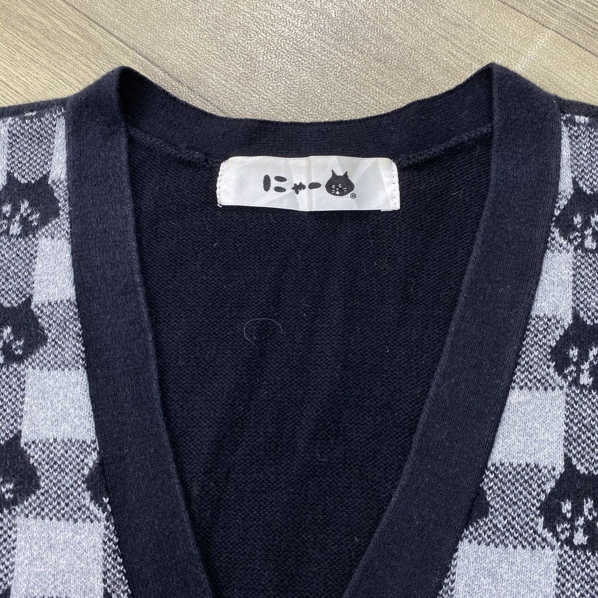 Ne-Net Vintage Ne-Net Issey Miyake Gingham Full Logo Wool Cardigan Size US M / EU 48-50 / 2 - 6 Thumbnail