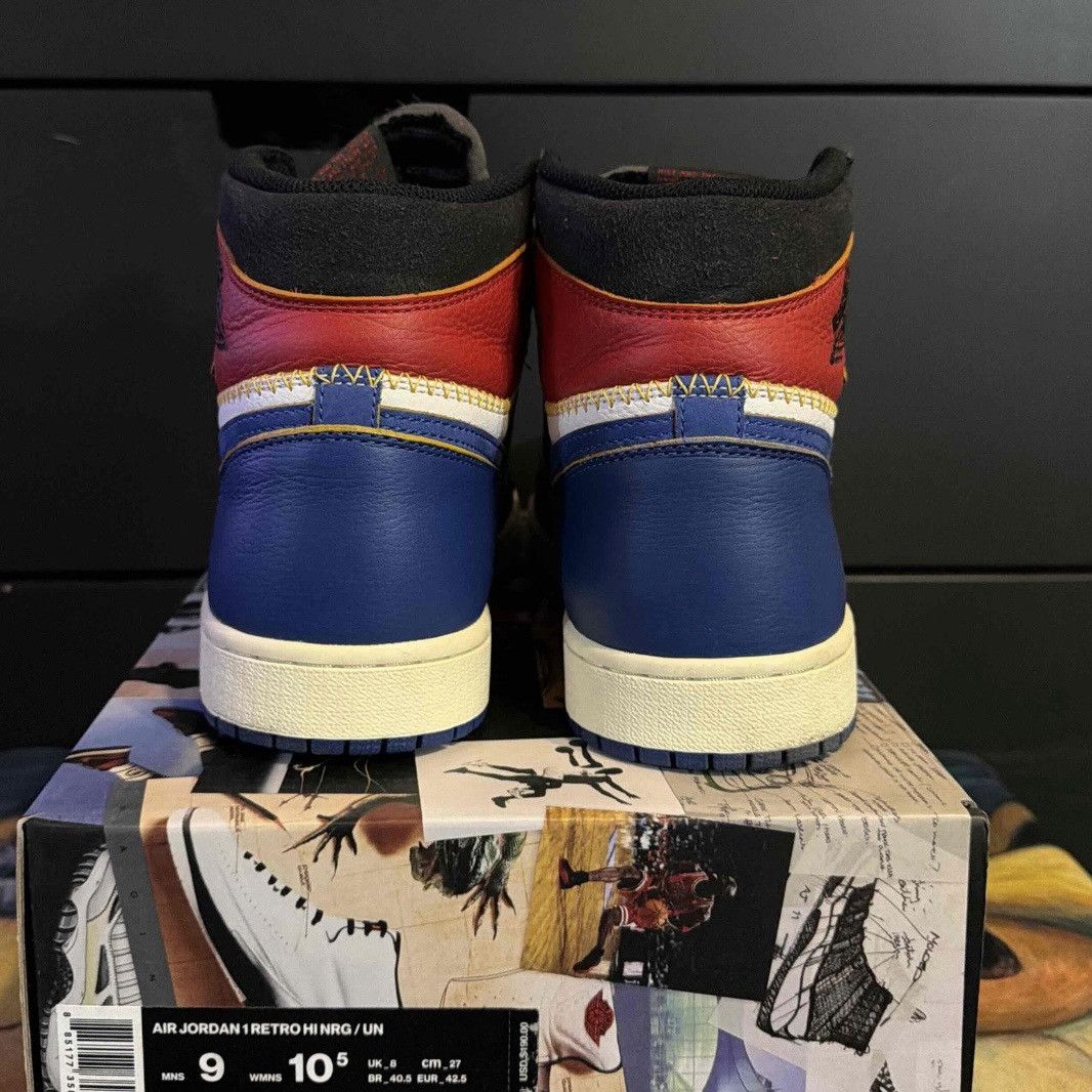 Jordan Brand × Union LA Union LA x Nike Air Jordan 1 Retro Hi Storm Blue Size 9 Used Size US 9 / EU 42 - 4 Thumbnail