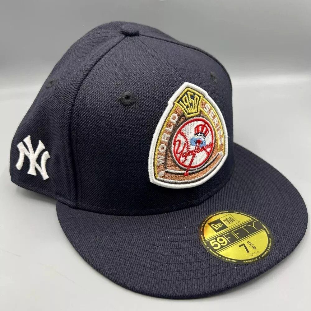 New Era New York Yankees Hat Men 7 5/8 Black World Series Fitted Cap Size ONE SIZE - 1 Thumbnail