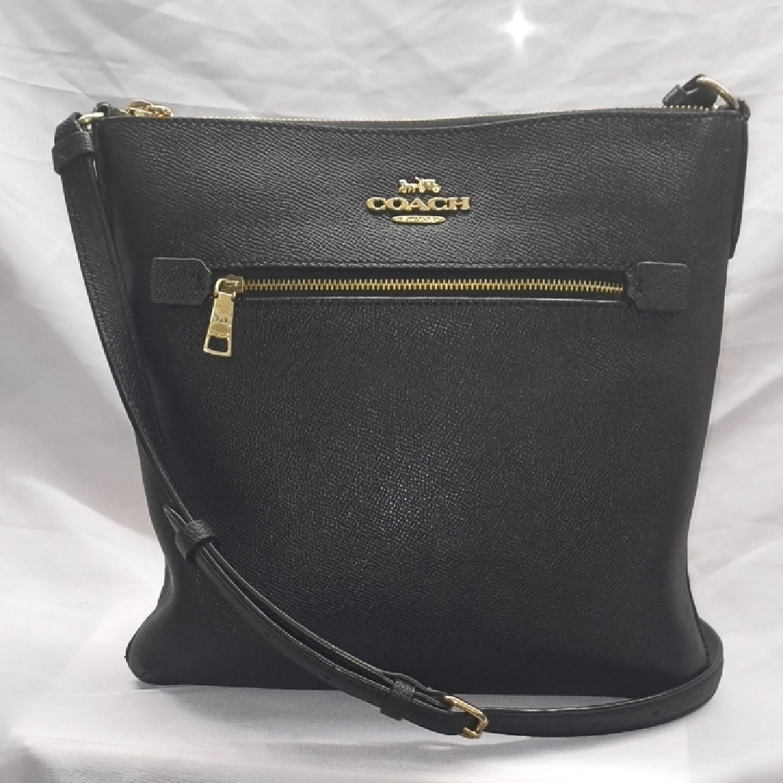 Coach Coach Black Leather Rowan File Bag Crossbody Size ONE SIZE - 14 Thumbnail
