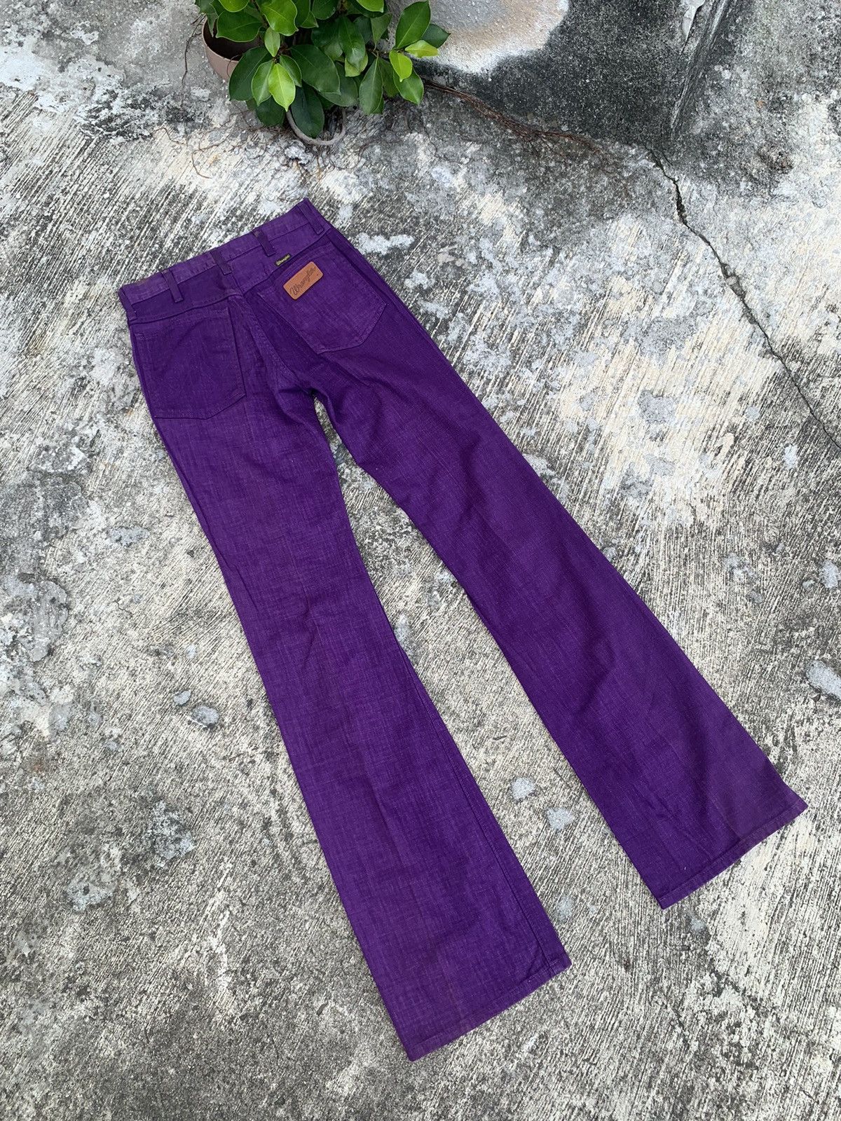 If Six Was Nine × Vintage × Wrangler Flare wrangler bootcut jeans western wear rare calour Size 28" / US 6 / IT 42 - 10 Thumbnail