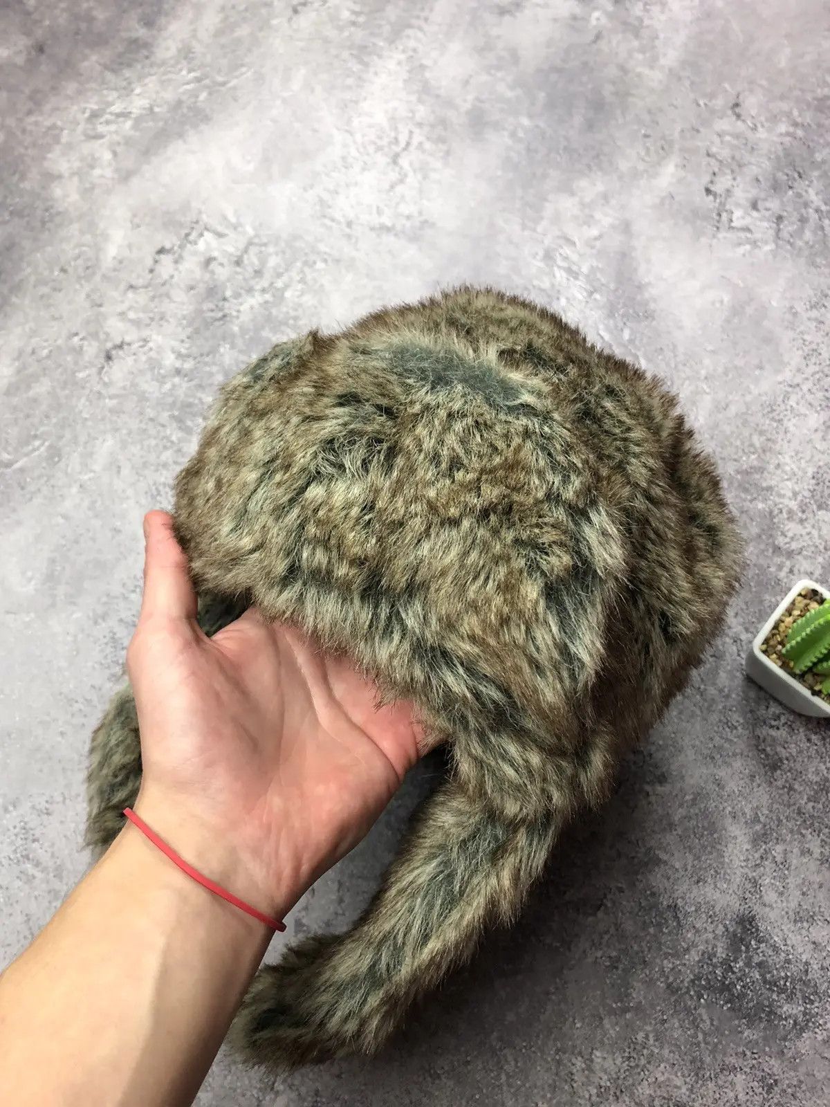 Vintage USHANKA Trapper Full Mohair Fleece Avantgarde Streetwear Hat Size ONE SIZE - 3 Thumbnail